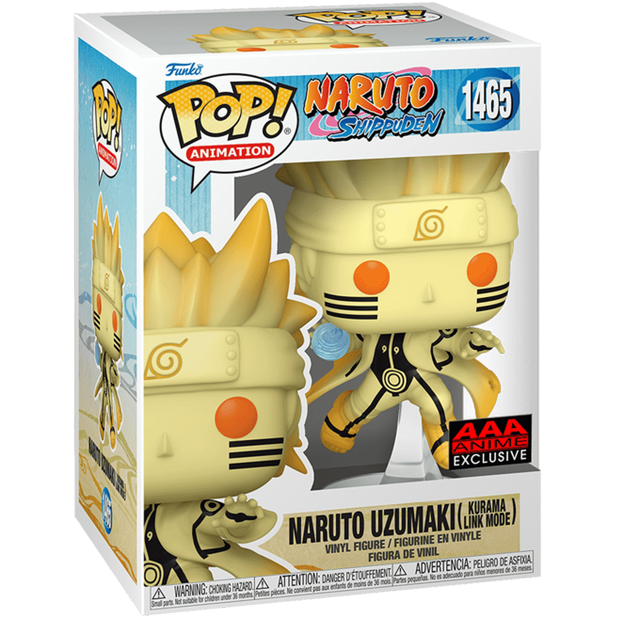 Naruto Uzumaki Kurama Link Mode 1465 ( Naruto Shippuden ) Funko Pop
