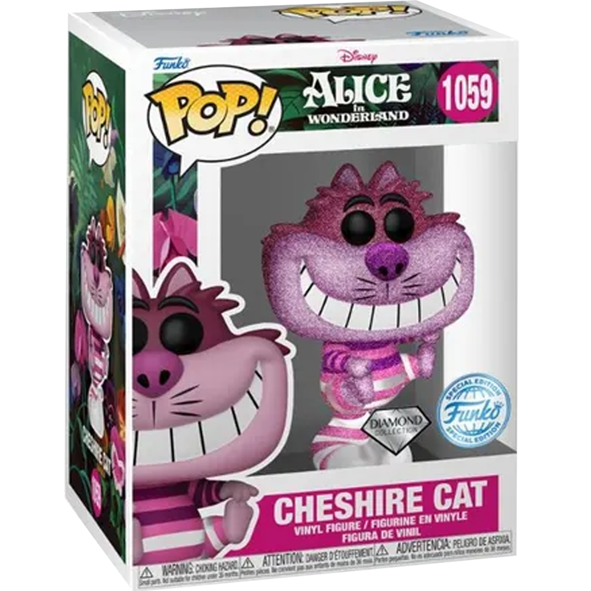 Cheshire Cat Glitter 1059 ( Disney Alice in Wonderland ) Funko Pop