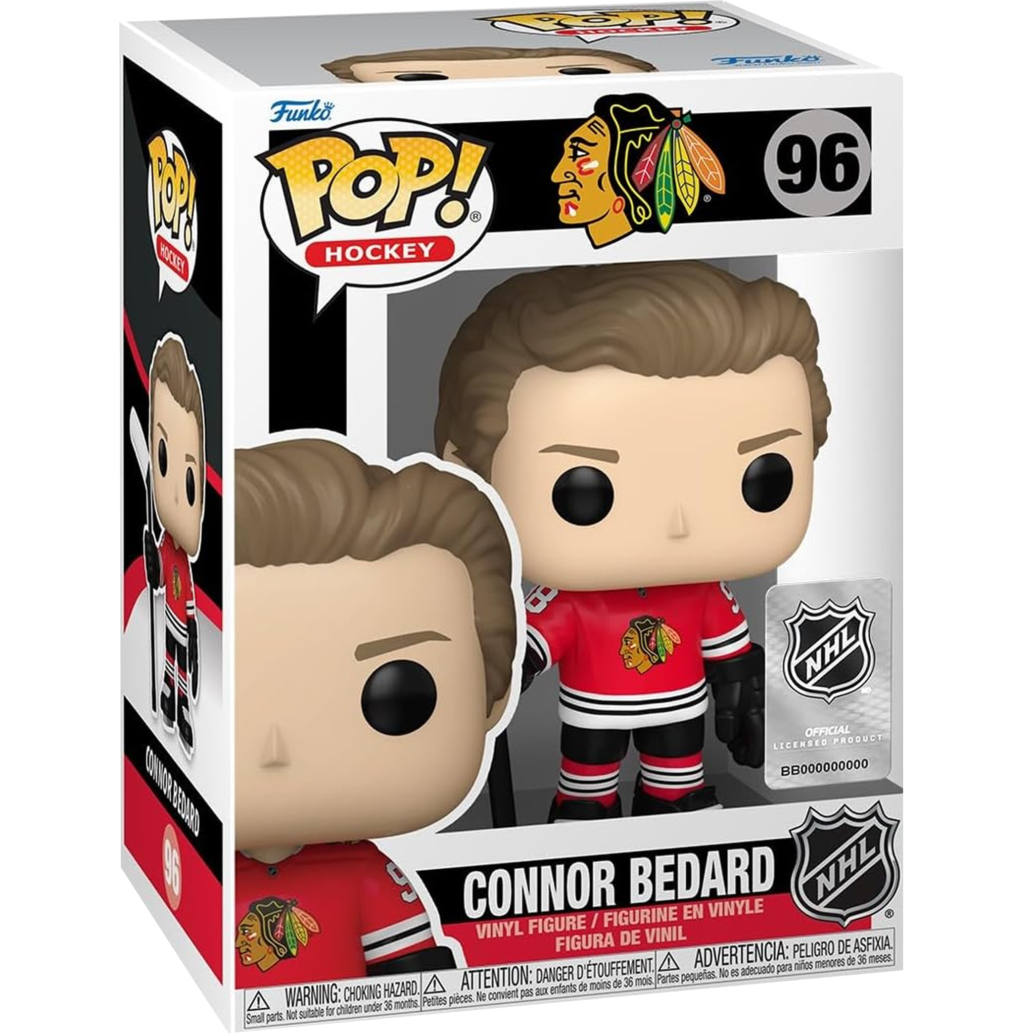 Connor Bedard 96 ( NHL Chicago Blackhawks ) Funko Pop
