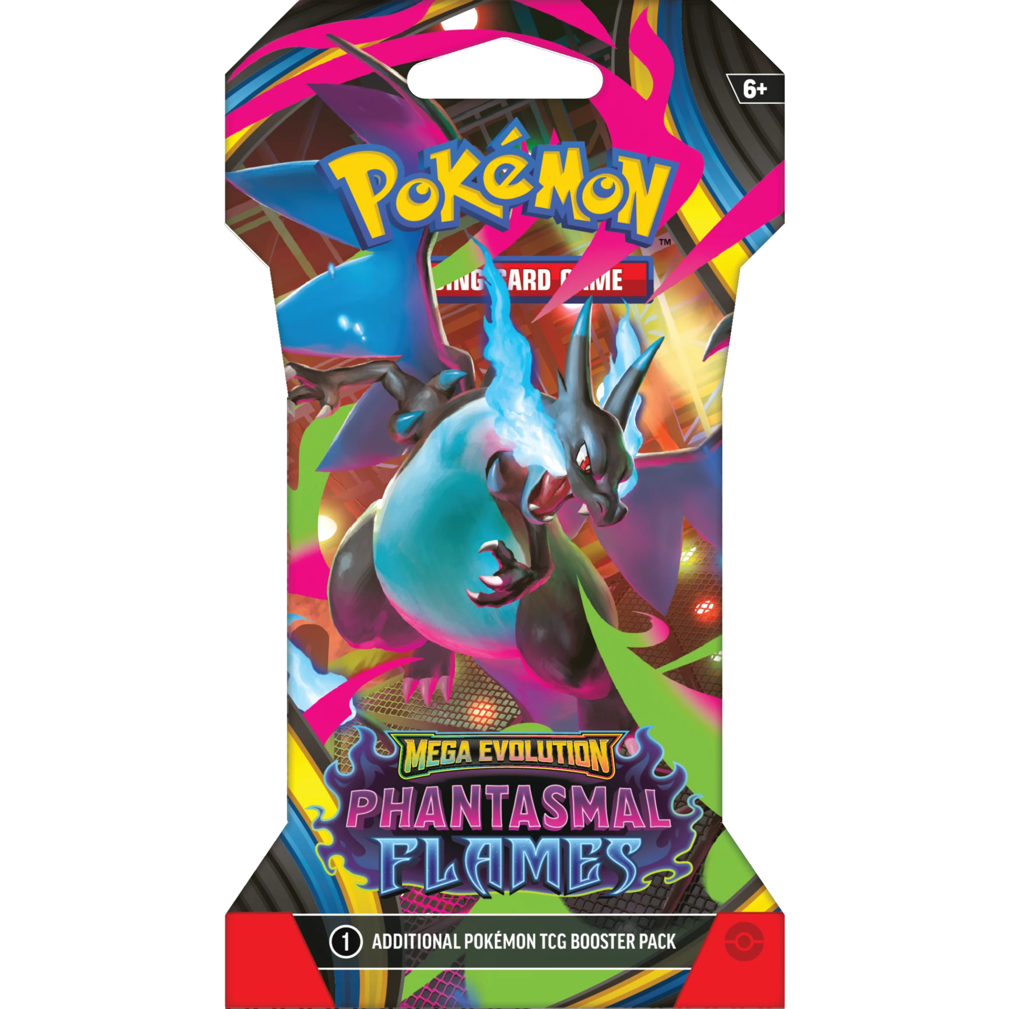 Phantasmal Flames Sleeved Booster Pack - Random Artwork ( Mega Evolution ) Pokemon TCG