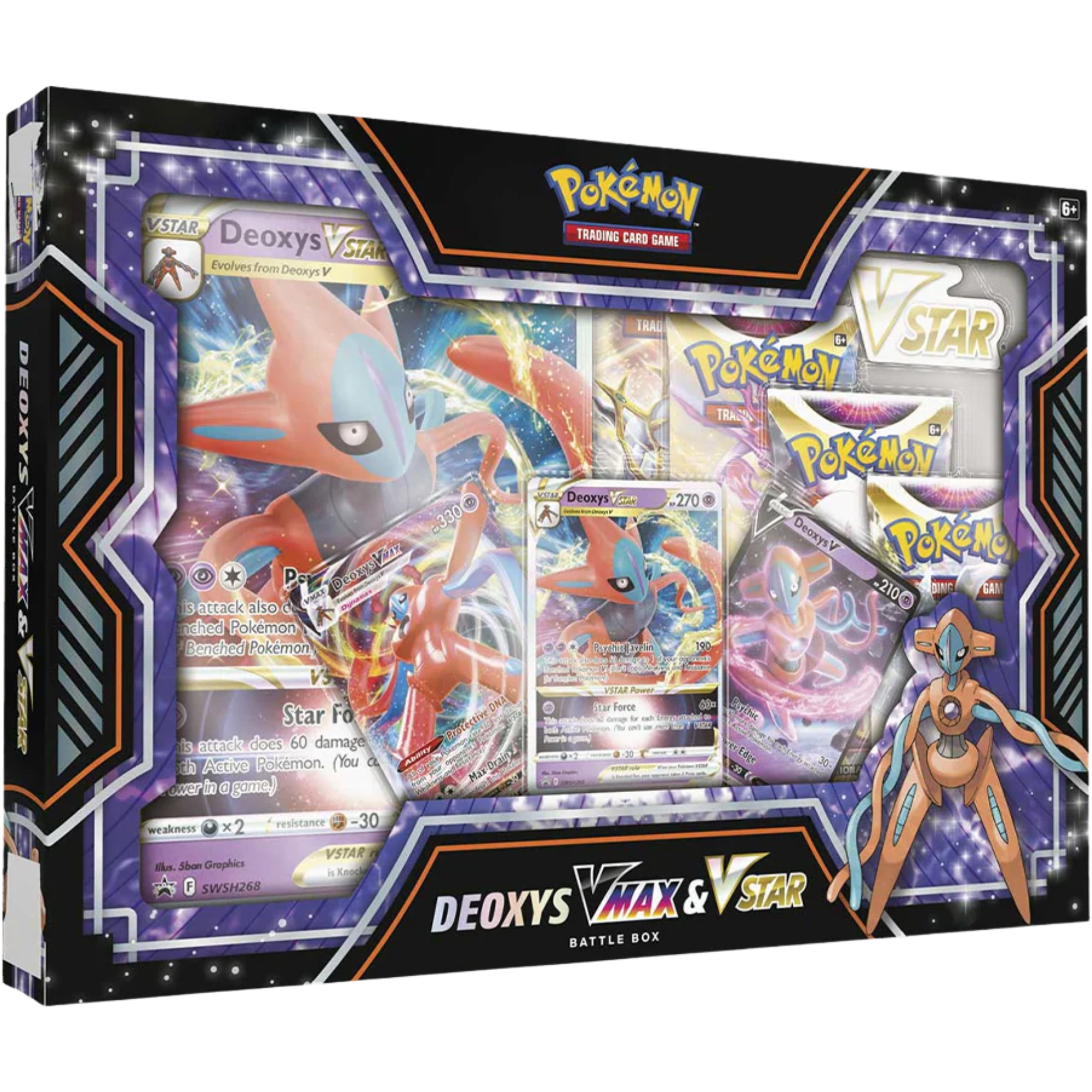 Deoxys Vmax & Vstar Battle Box ( Sword & Shield ) Pokemon TCG