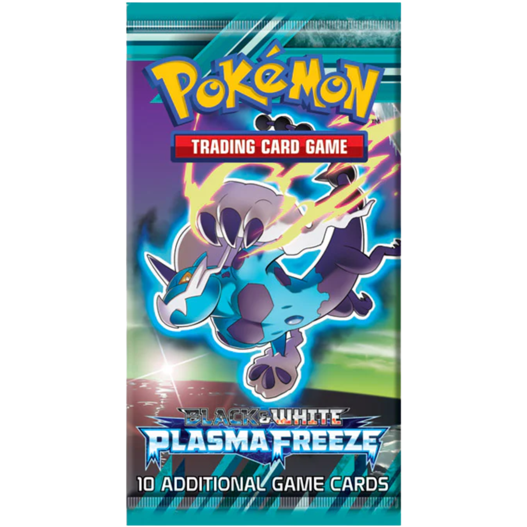 Plasma Freeze Booster Pack - Thundurus Artwork ( Black & White ) Pokemon TCG