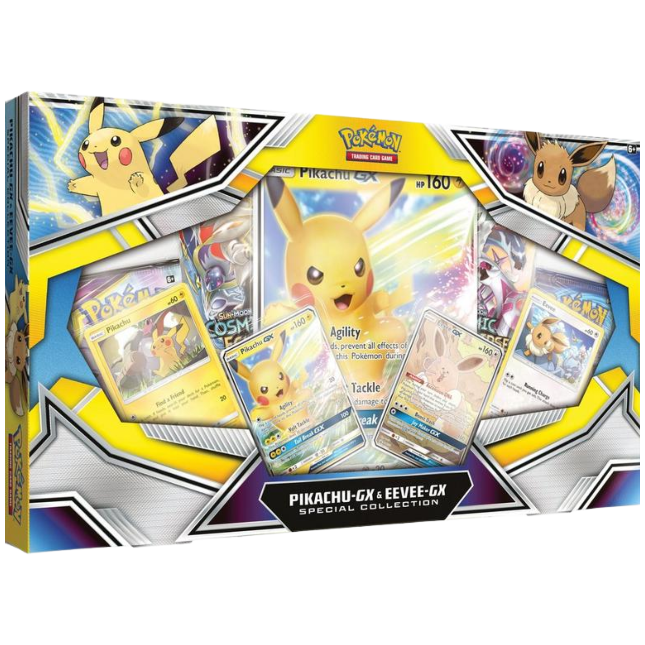 Pikachu GX & Eevee Gx Special Collection ( Sun & Moon ) Pokemon TCG