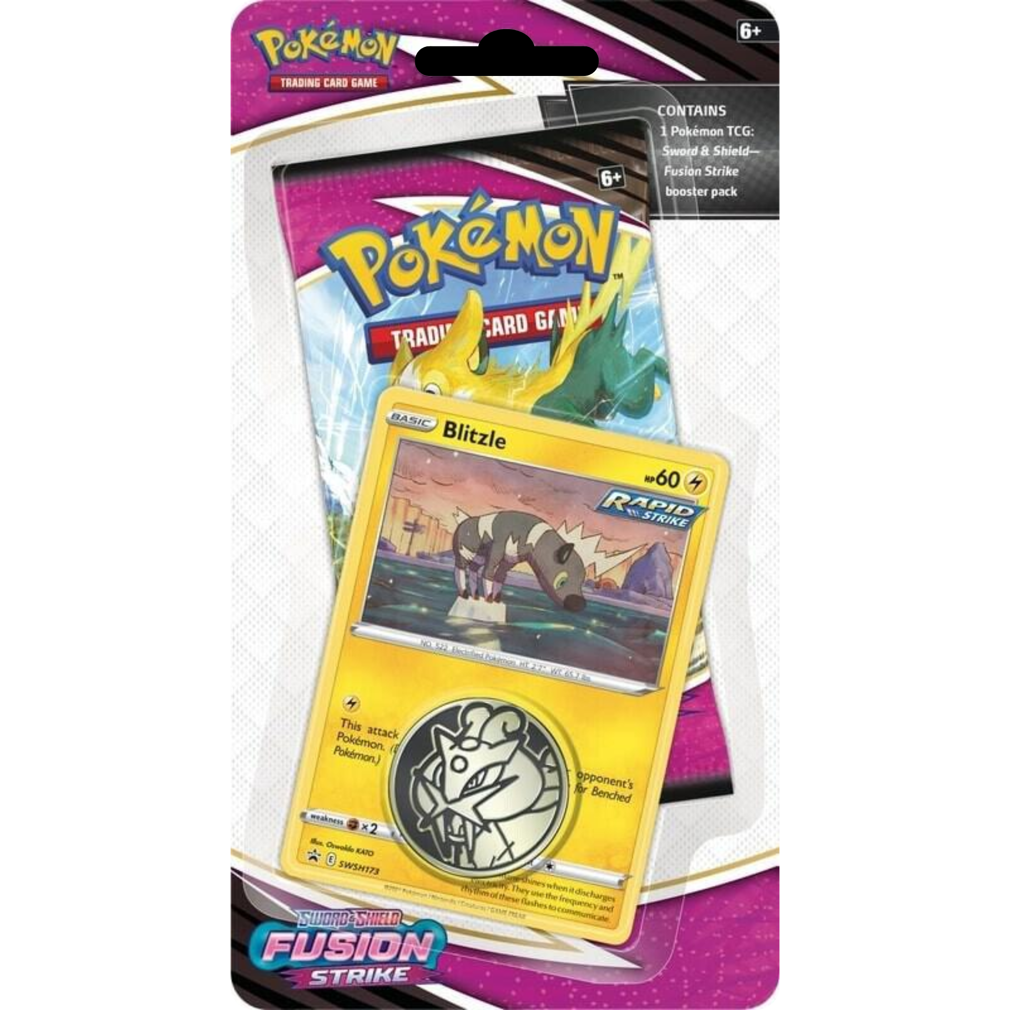 Fusion Strike Checklane Blister - Blitzle ( Sword & Shield ) Pokemon TCG