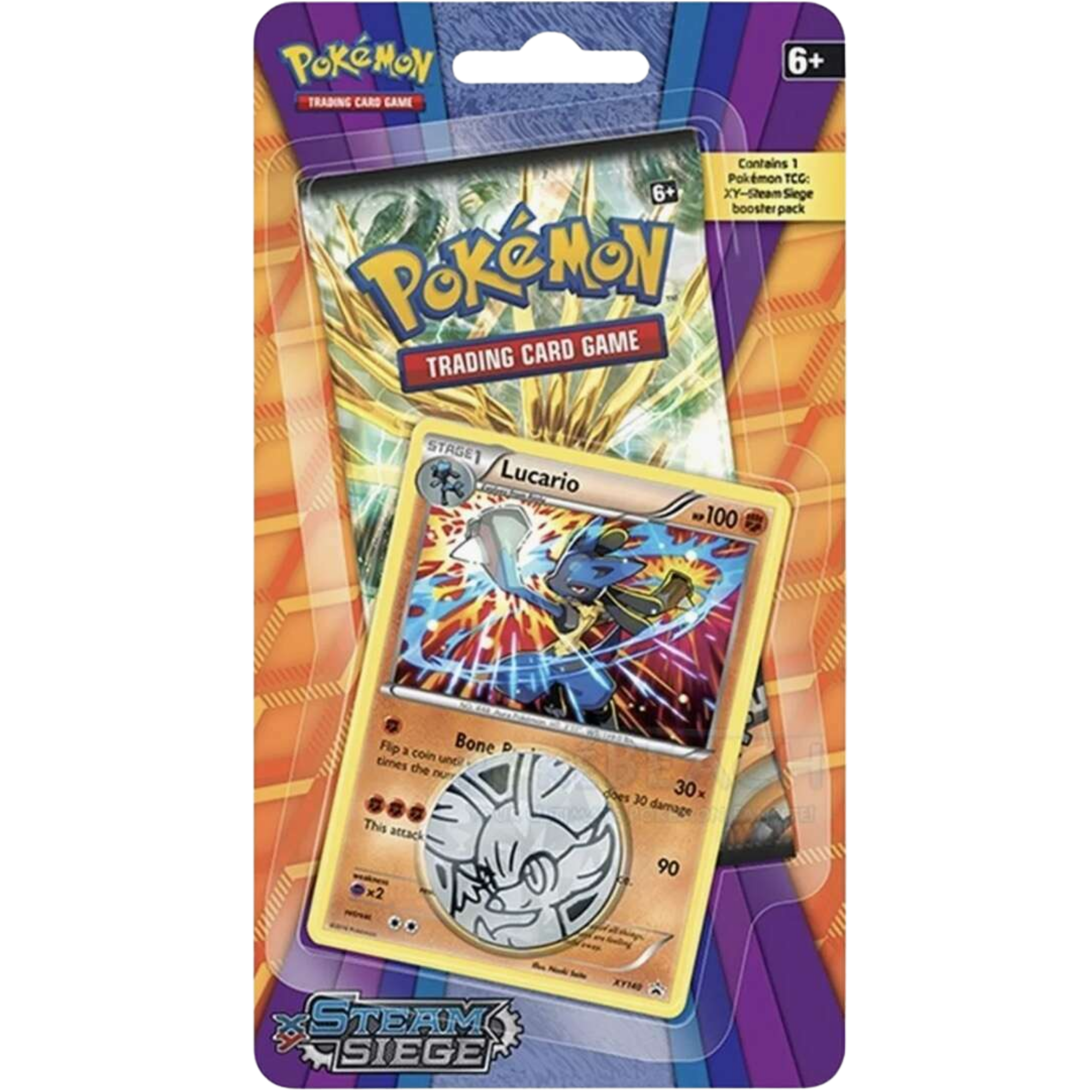Steam Siege Single Pack Blister - Lucario ( XY ) Pokemon TCG