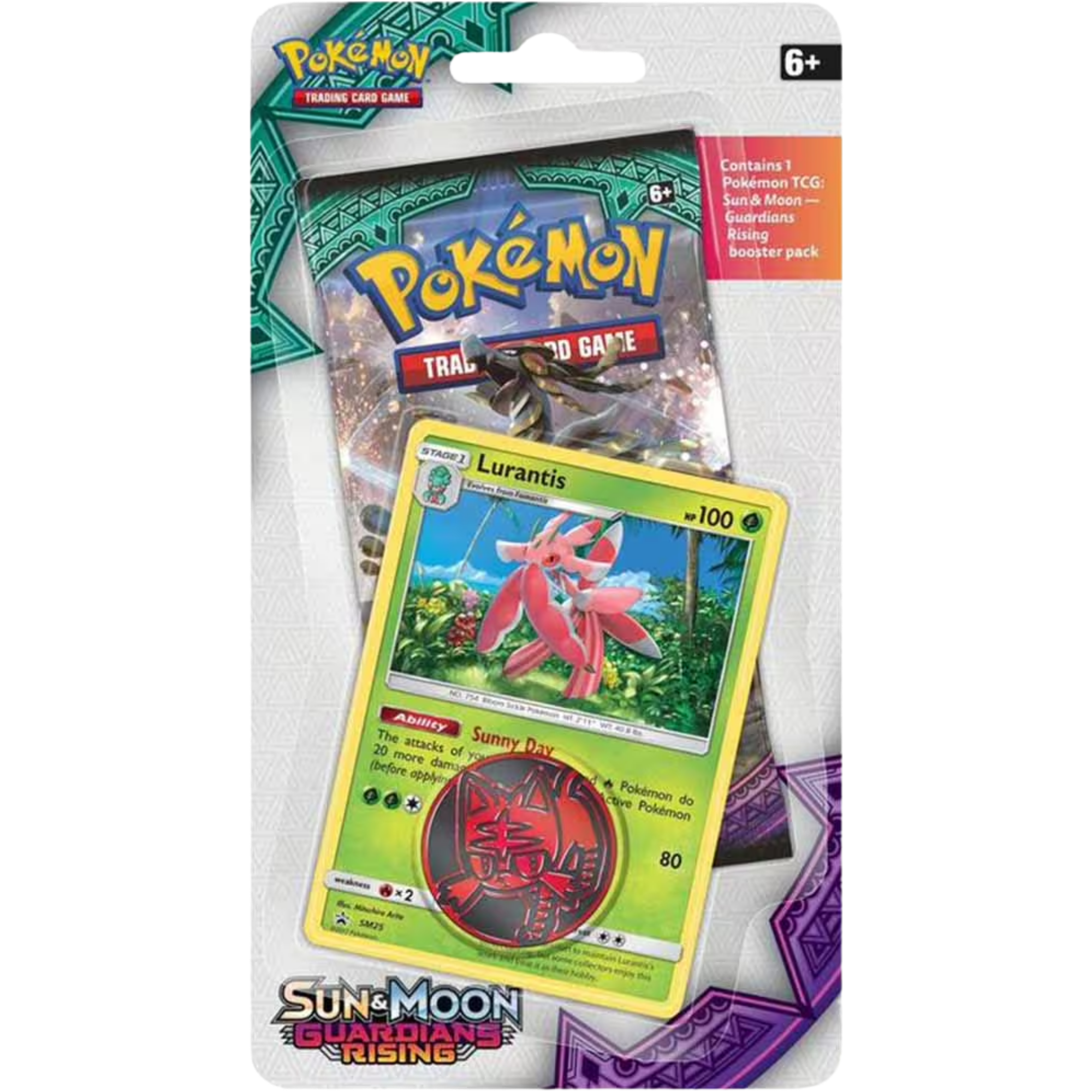 Guardians Rising Single Pack Blister - Lurantis ( Sun & Moon ) Pokemon TCG