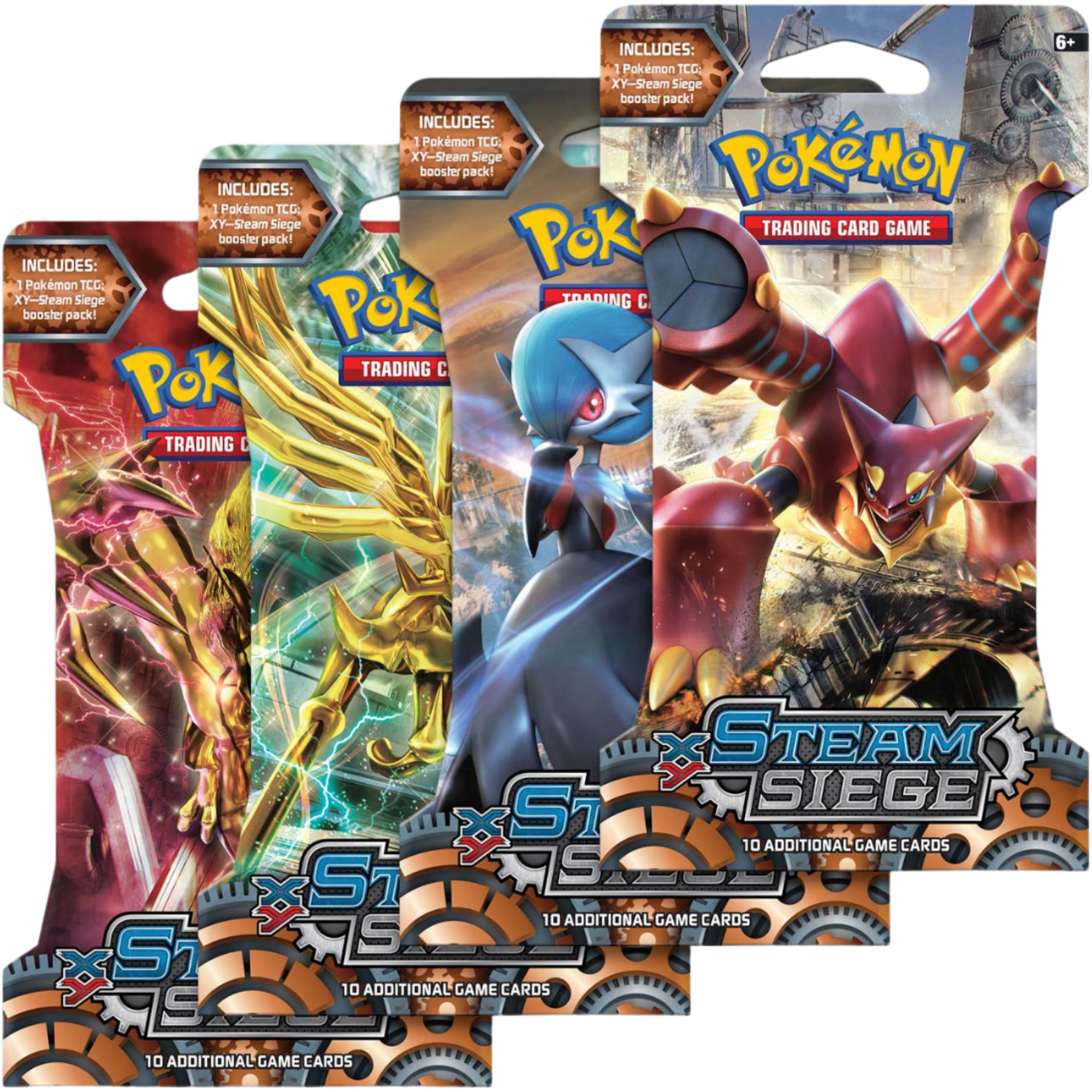 Steam Siege Sleeved Booster Pack Artset ( XY ) Pokemon TCG