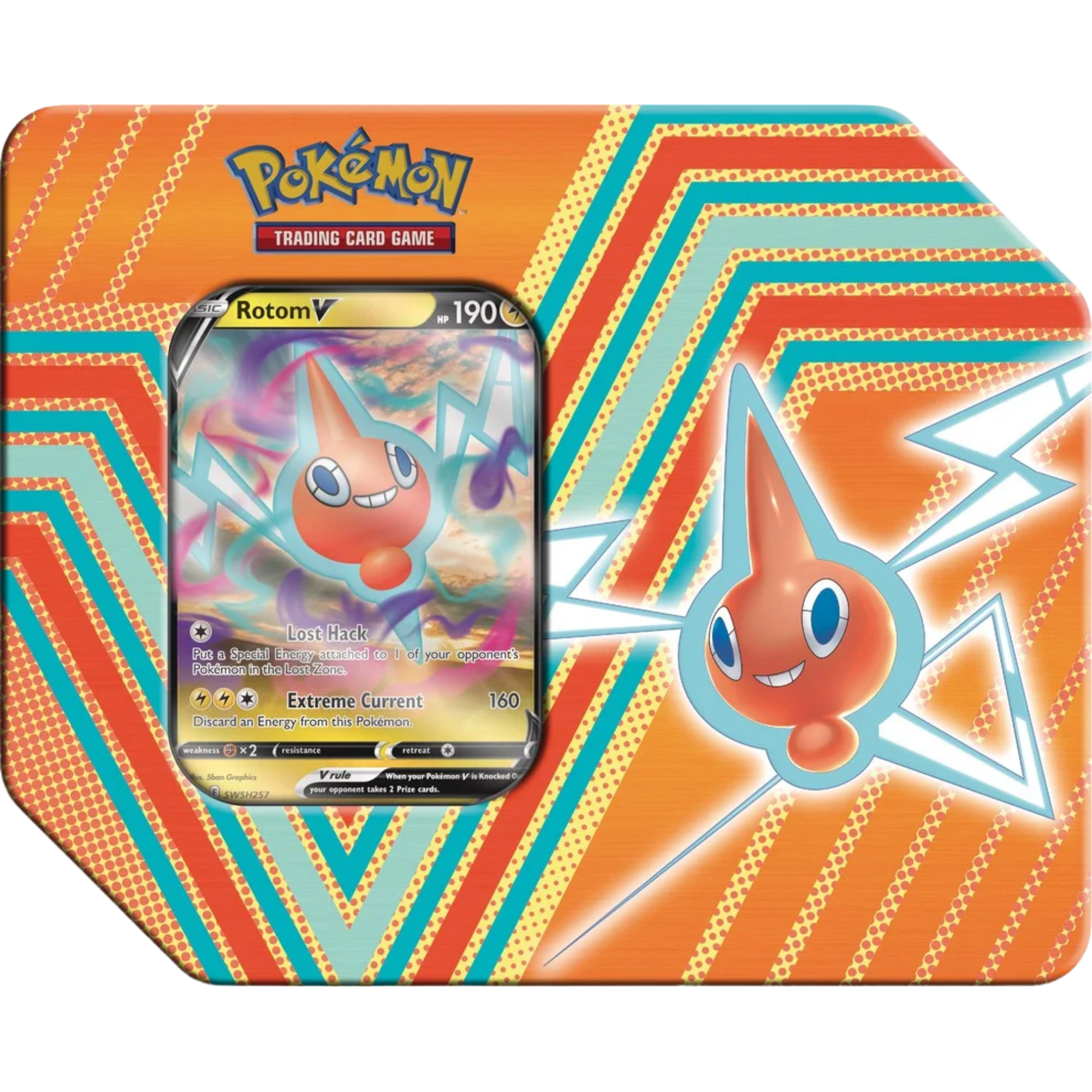 Hidden Potential Tin - Rotom V ( Sword & Shield ) Pokemon TCG