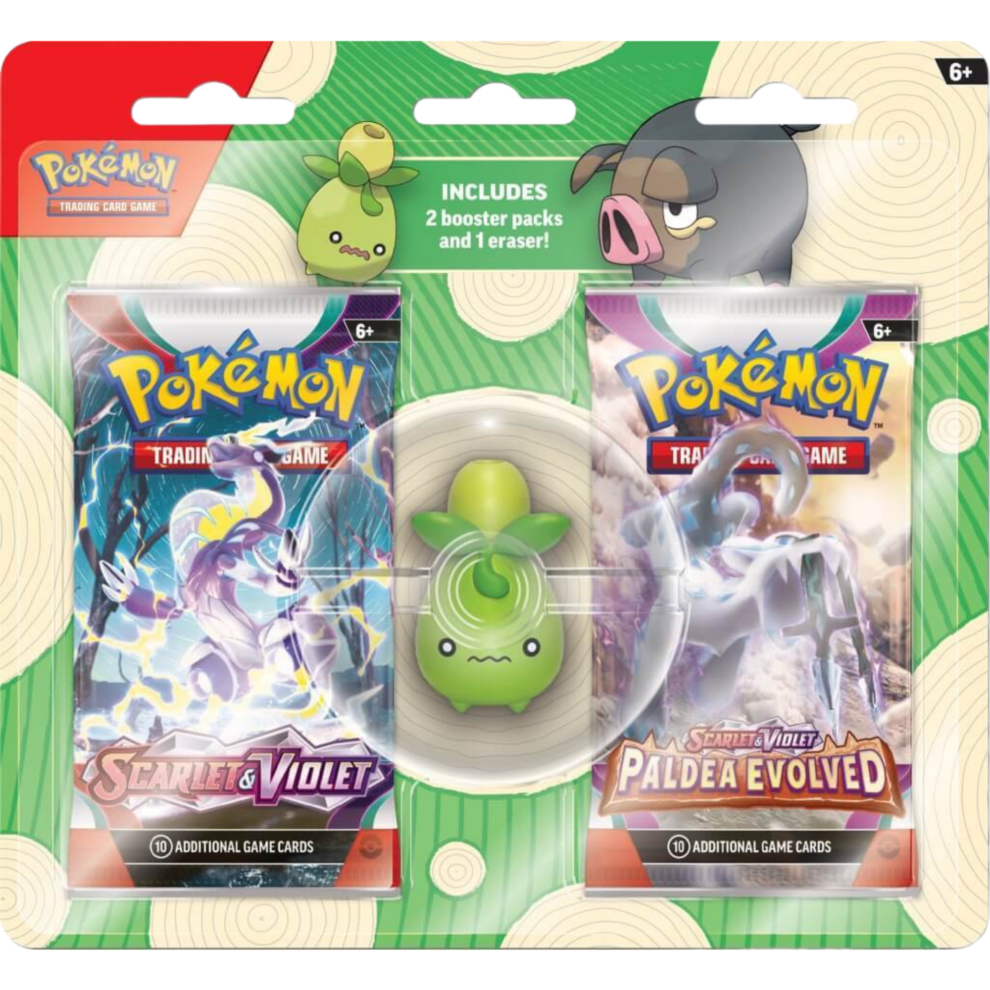 Back to School Eraser Blister - Smoliv ( Scarlet & Violet ) Pokemon TCG
