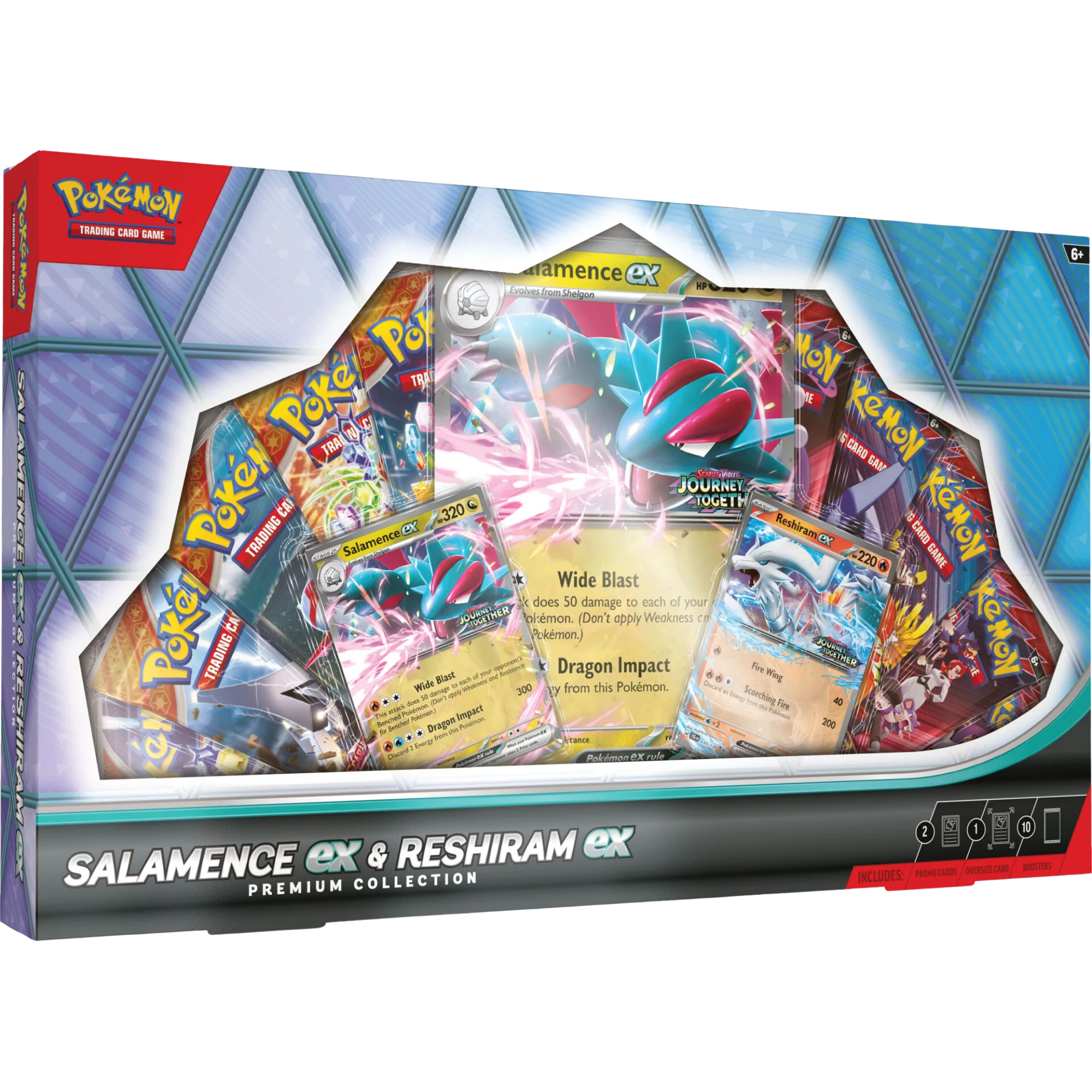 Salamence ex & Reshiram ex Premium Collection ( Scarlet & Violet ) Pokemon TCG