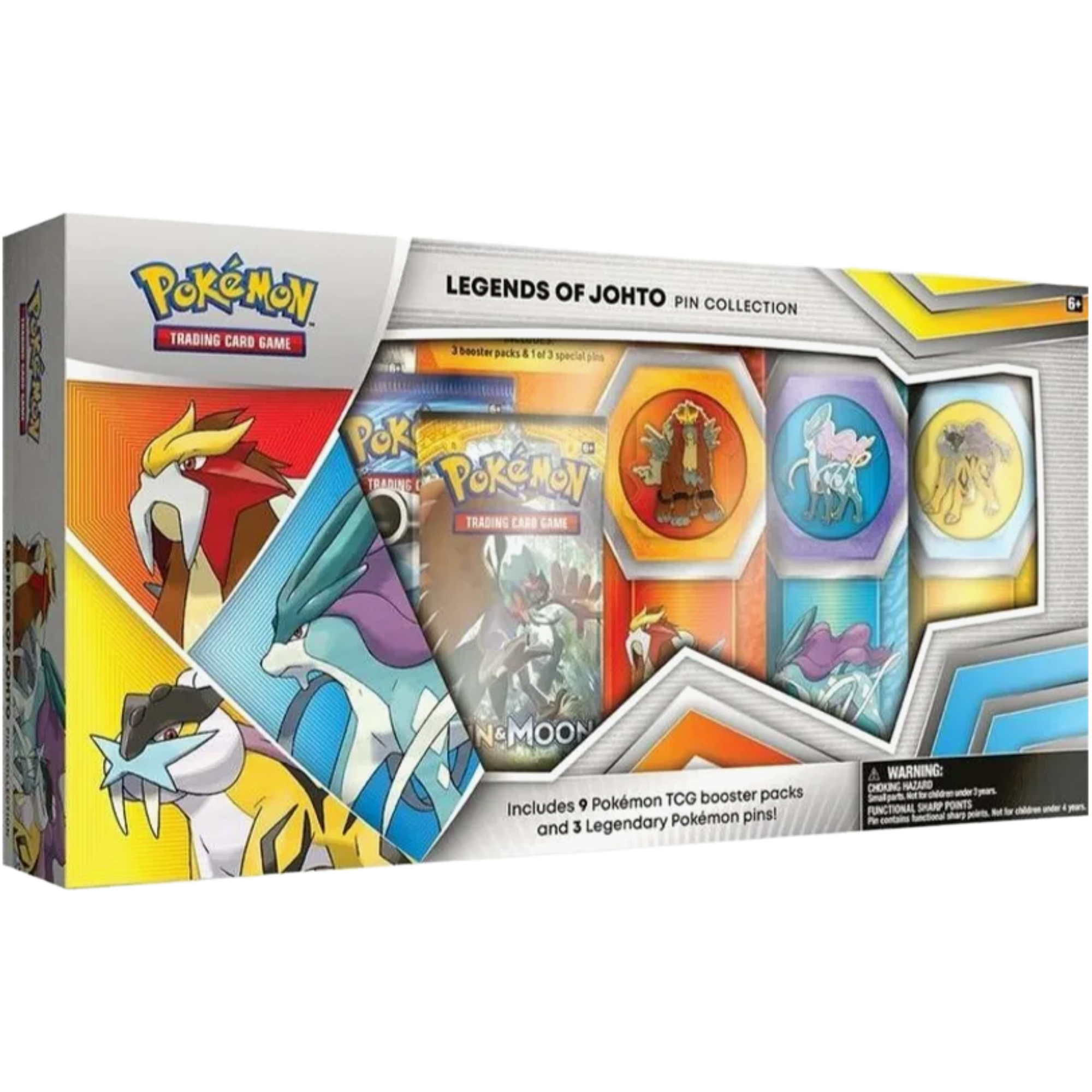 Legends of Johto Pin Collection ( Sun & Moon ) Pokemon TCG