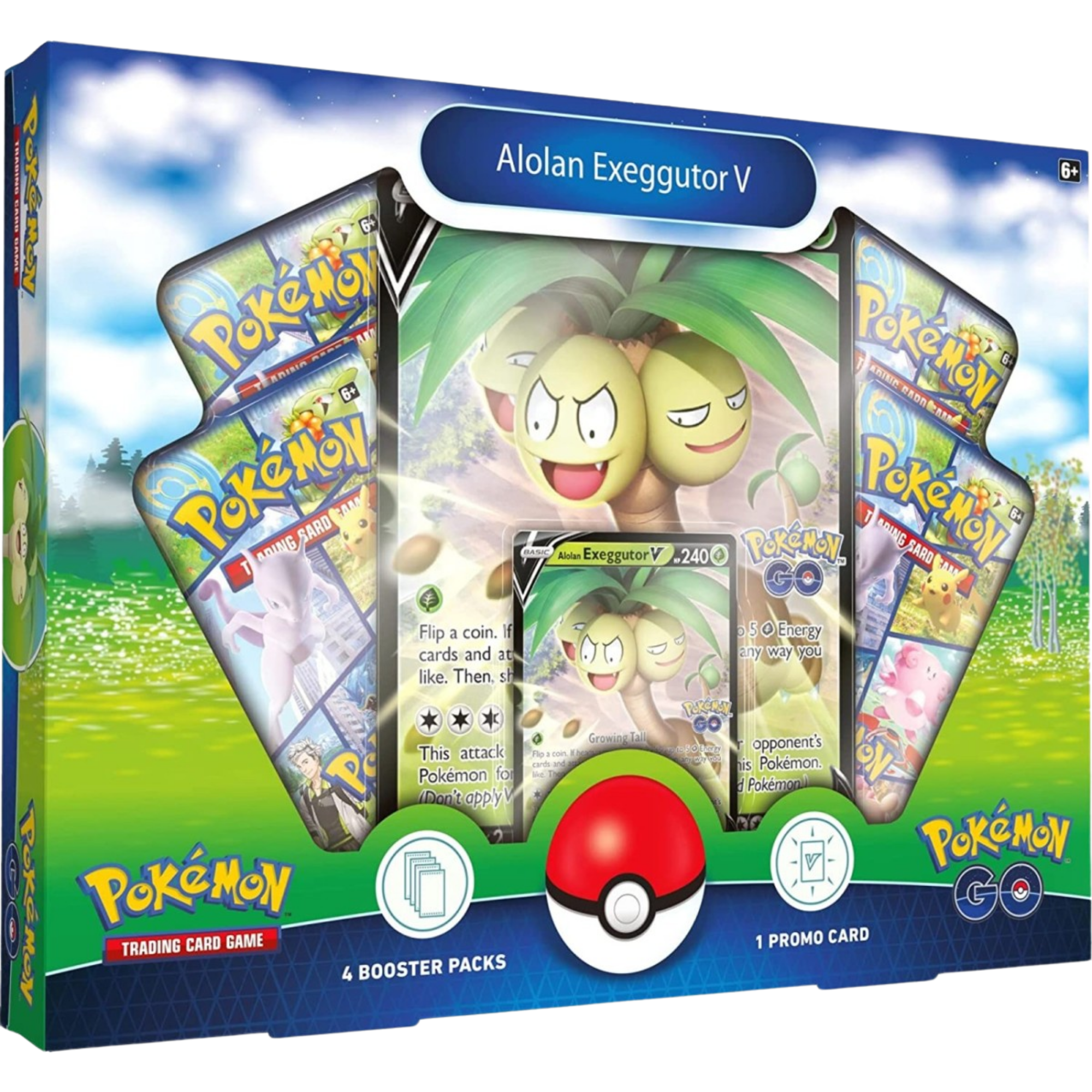 Alolan Exeggutor V Box ( Pokemon Go ) Pokemon TCG