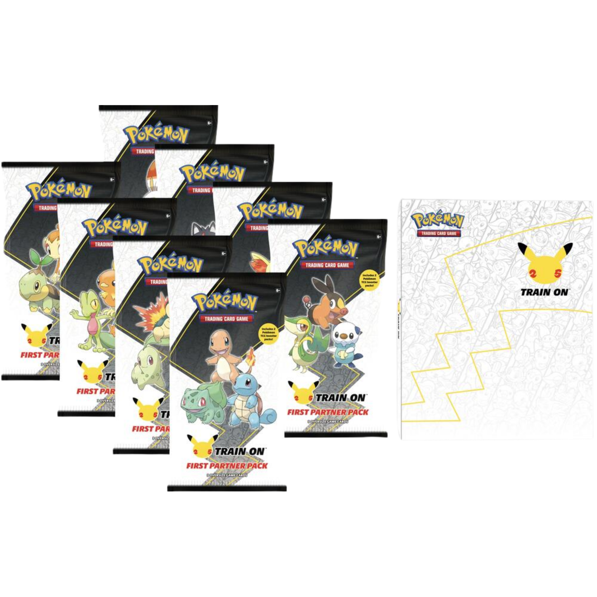 First Partner Pack Complete Set + Binder ( 25th Anniversary ) Pokemon TCG