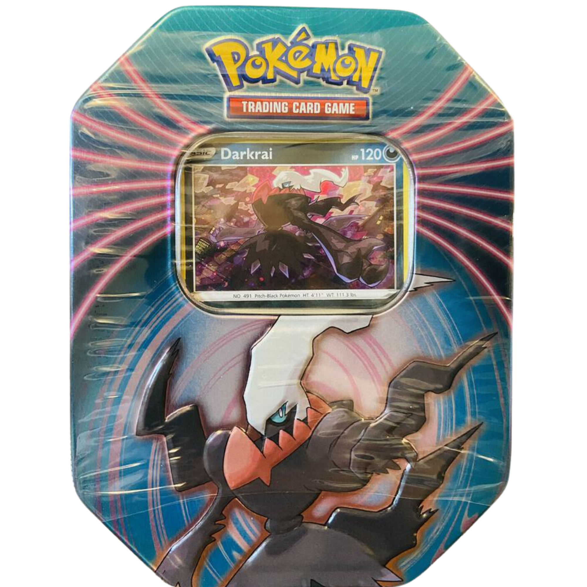 Mighty Mysterious Tin - Darkrai ( Sword & Shield ) Pokemon TCG