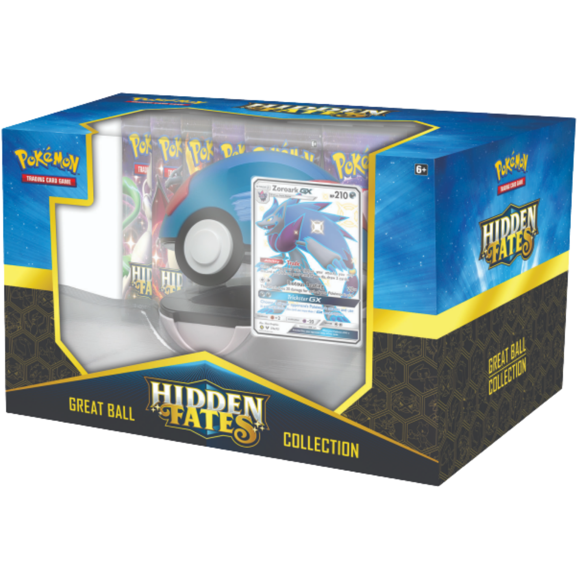 Hidden Fates Poke Ball Collection - Shiny Zoroark ( Sun & Moon ) Pokemon TCG