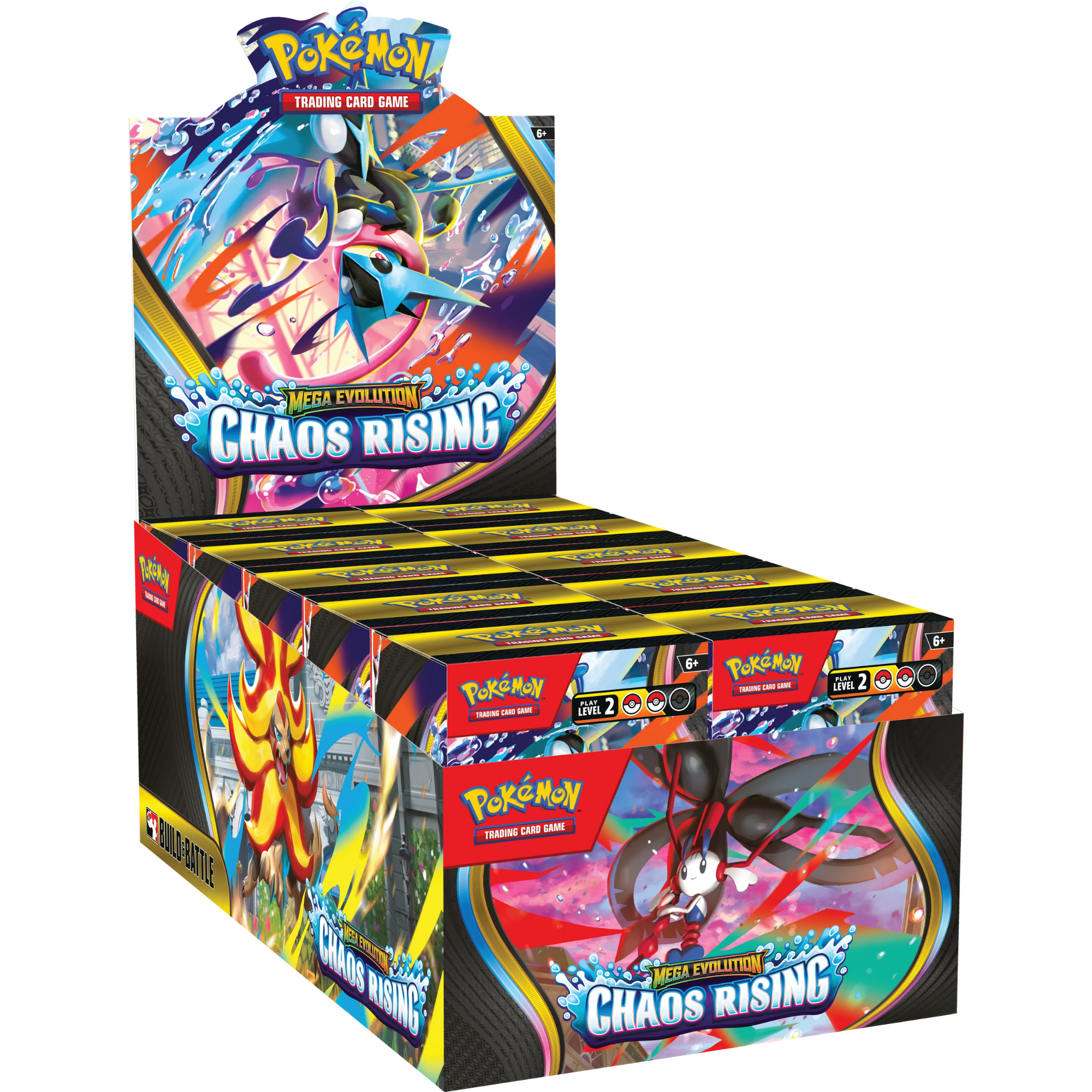 Chaos Rising Build & Battle Display ( Mega Evolution ) Pokemon TCG