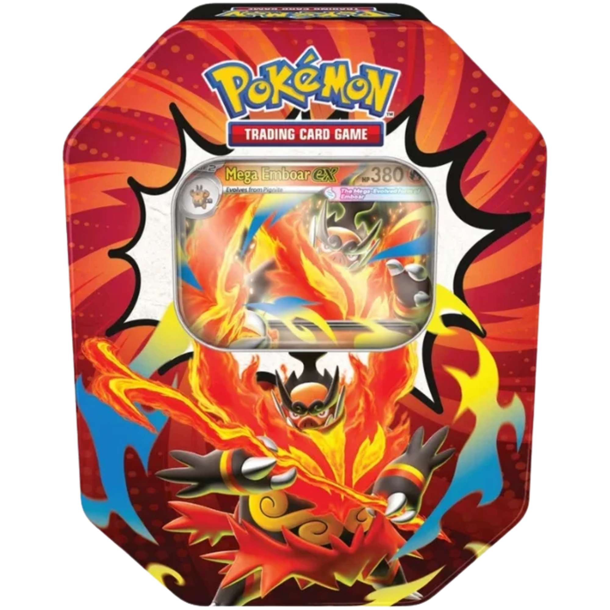 Ascended Heroes Tin - Mega Emboar ex ( Mega Evolution ) Pokemon TCG
