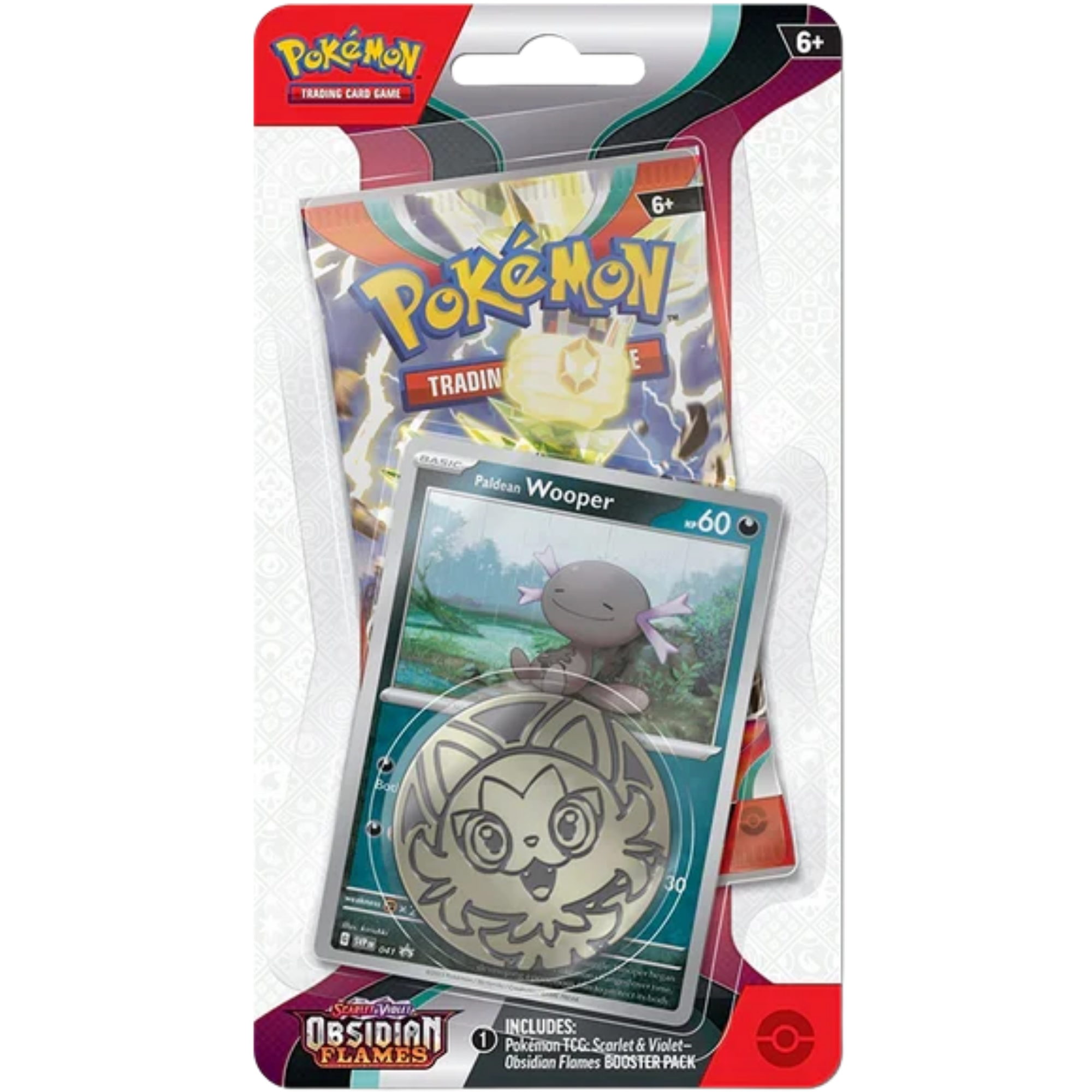Obsidian Flames Single Pack Blister - Paldean Wooper ( Scarlet & Violet ) Pokemon TCG