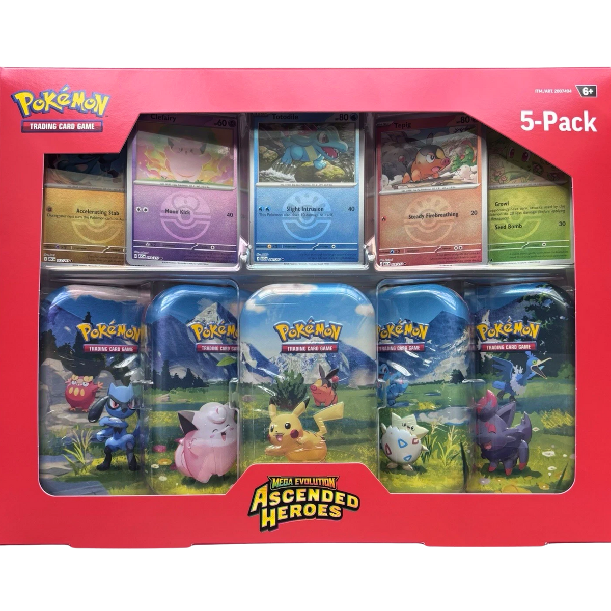 Ascended Heroes Mini Tins 5-Pack ( Mega Evolution ) Pokemon TCG