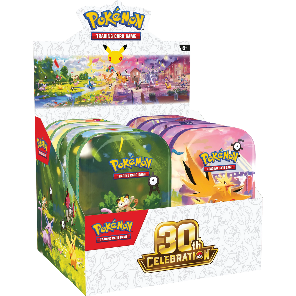 30th Celebration Mini Tin Display ( 30th Anniversary ) Pokemon TCG
