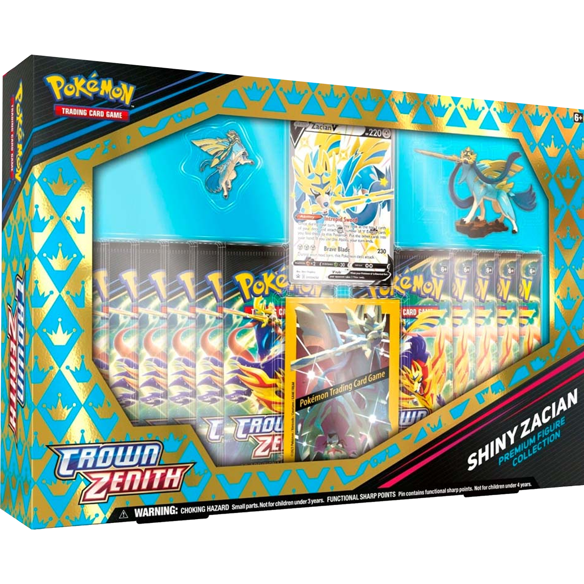 Crown Zenith Premium Figure Collection - Zacian ( Sword & Shield ) Pokemon TCG