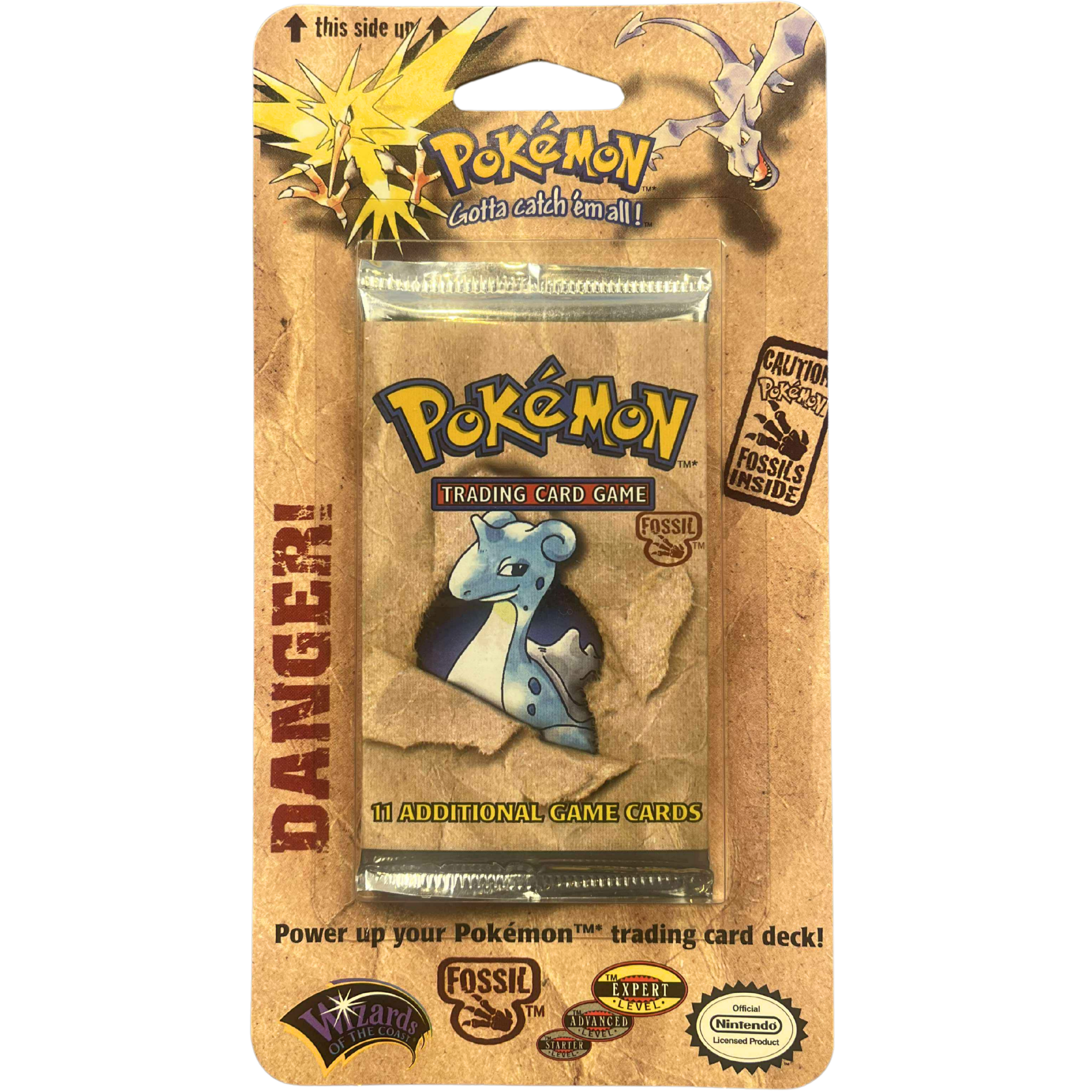Fossil Blister Pack - Lapras ( Wizard of the Coast ) Pokemon TCG