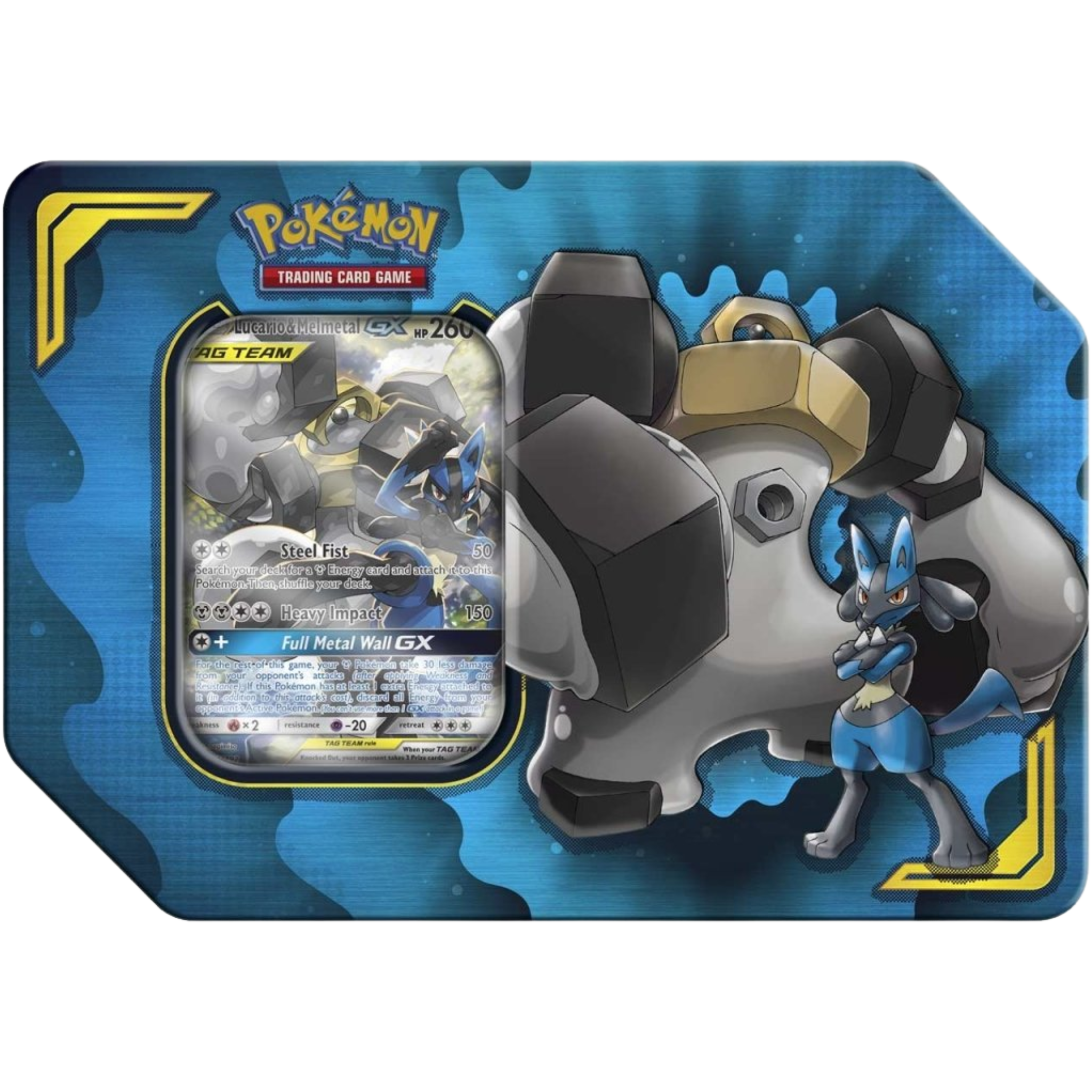 Power Partnership Tin - Lucario & Melmetal ( Sun & Moon ) Pokemon TCG