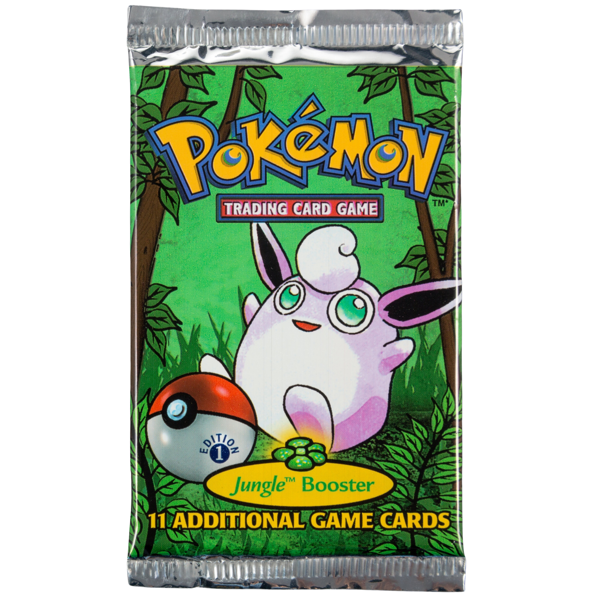 Jungle 1st Edition Booster Pack - Wigglypuff ( Wizard of the Coast ) Pokemon TCG