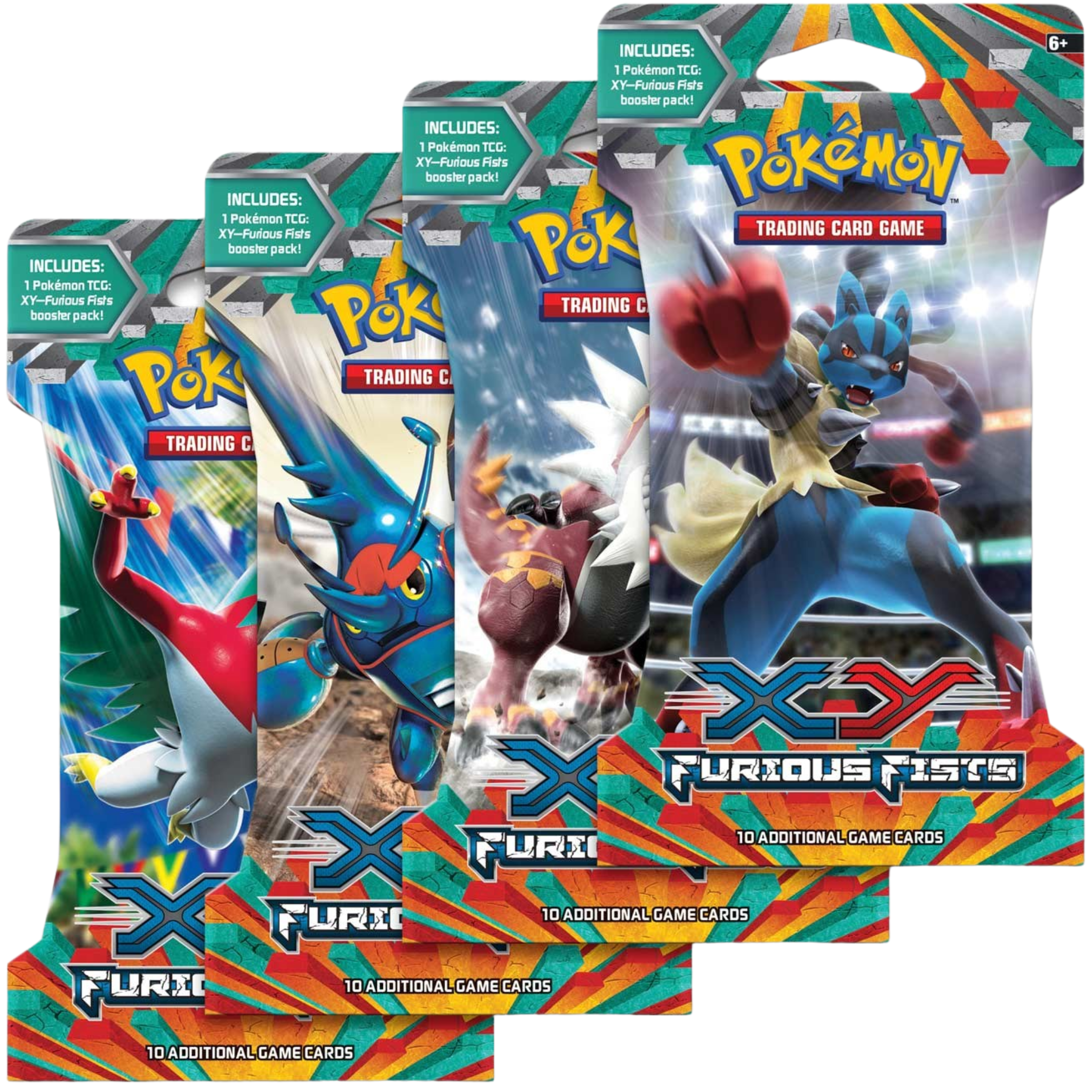 Furious Fists Sleeved Booster Pack Artset ( XY ) Pokemon TCG