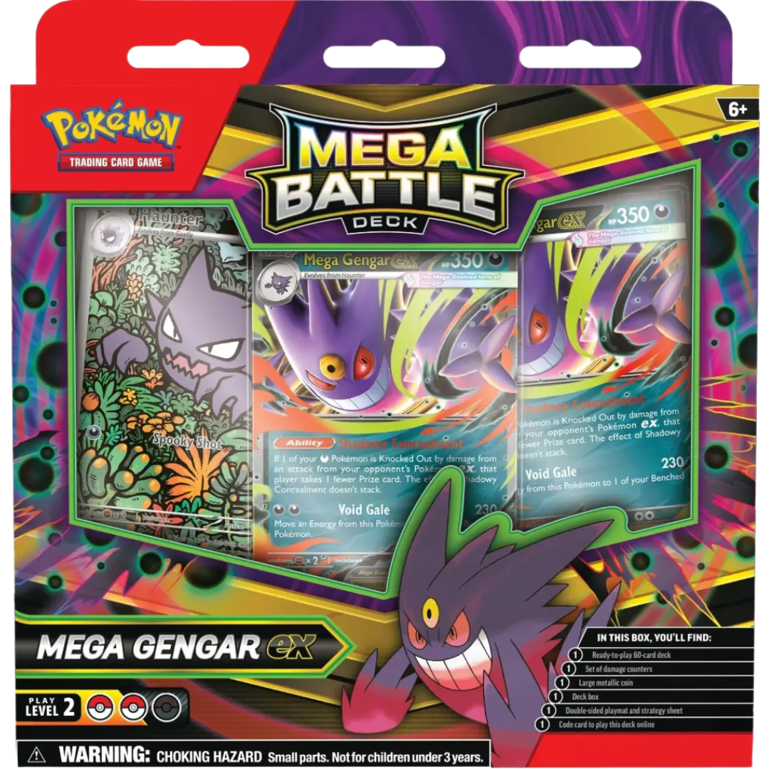 Mega Battle Deck - Mega Gengar ex ( Mega Evolution ) Pokemon TCG