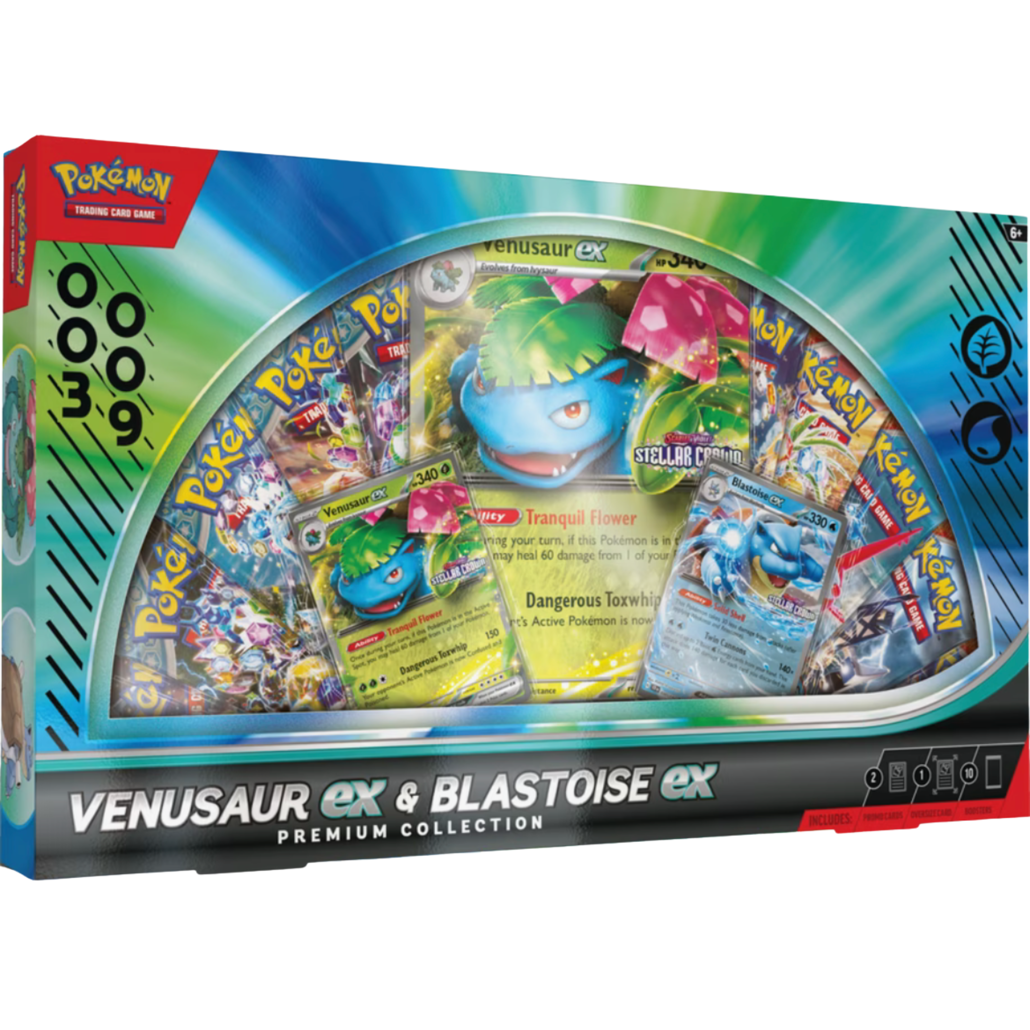 Venusaur ex & Blastoise ex Premium Collection ( Scarlet & Violet ) Pokemon TCG