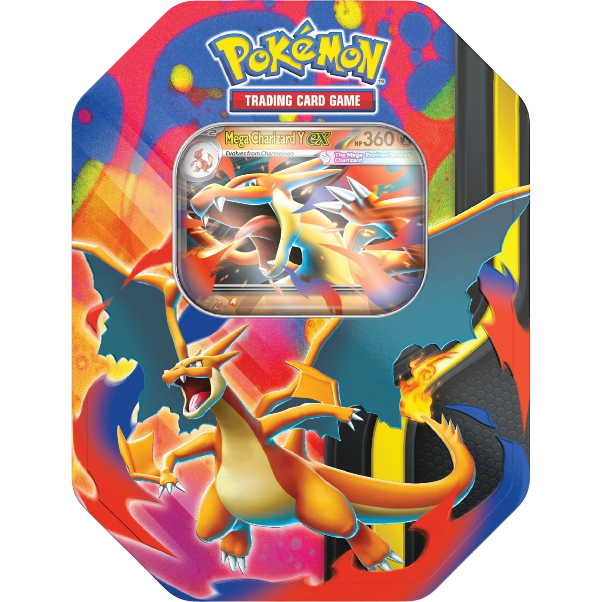 Mega Charizard Y Tin ( Scarlet & Violet ) Pokemon TCG