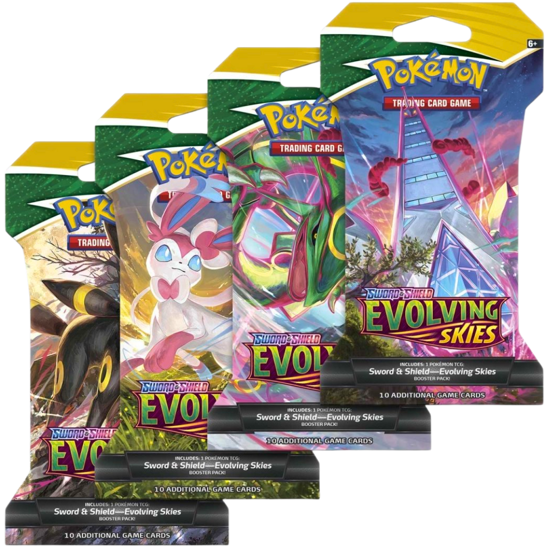 Evolving Skies Sleeved Booster Pack Artset ( Sword & Shield ) Pokemon TCG