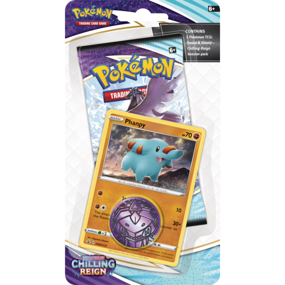 Chilling Reign Single Pack Blister - Phanpy ( Sword & Shield ) Pokemon TCG