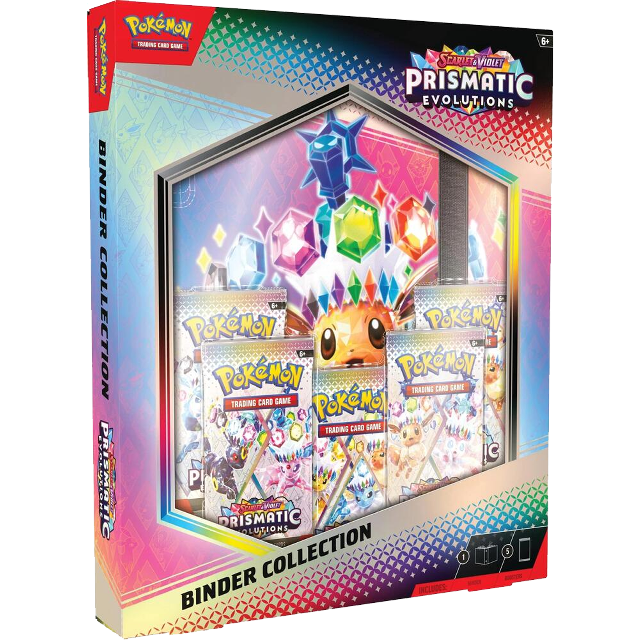 Prismatic Evolutions Binder Collection Box ( Scarlet & Violet ) Pokemon TCG