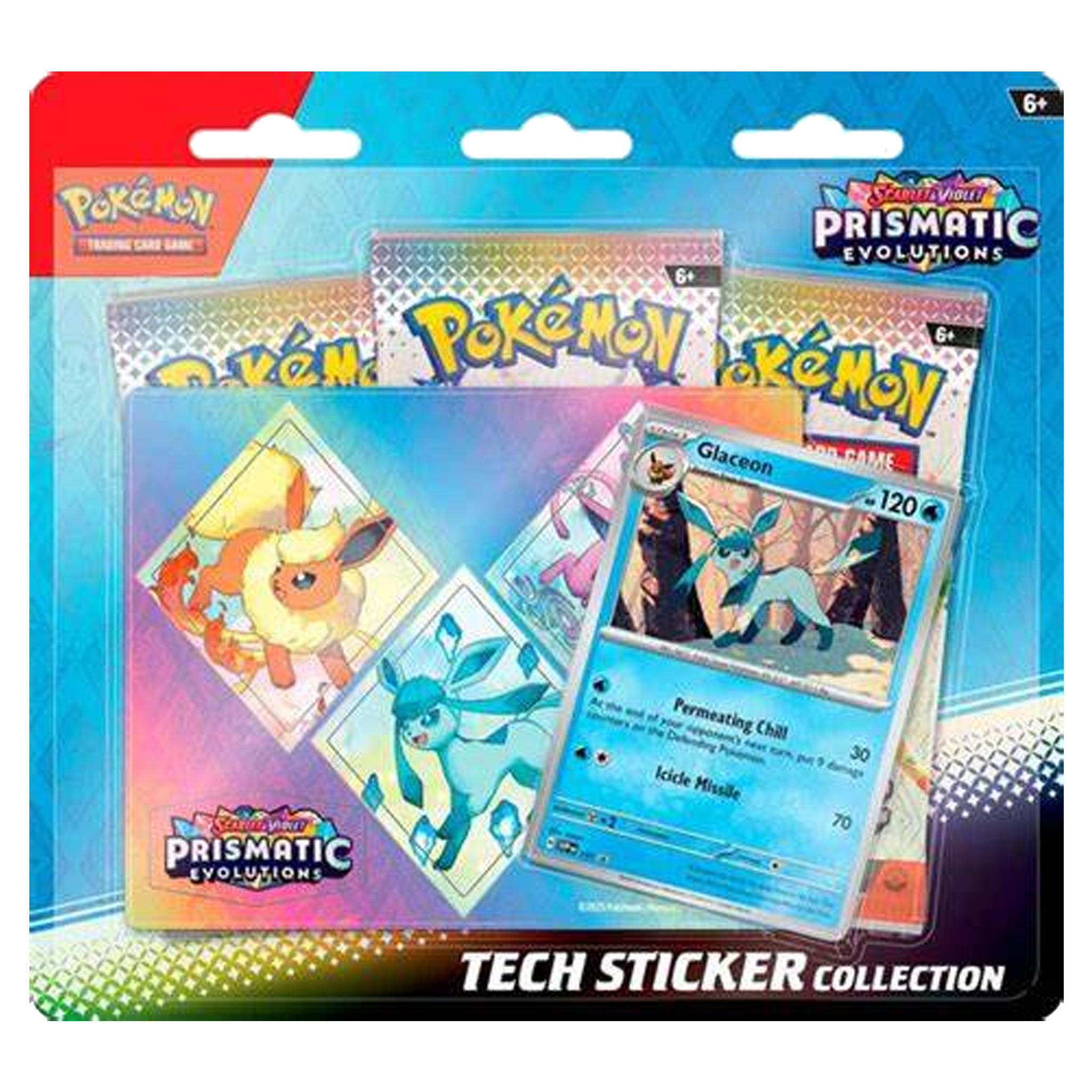 Prismatic Evolutions Tech Sticker - Glaceon ( Scarlet & Violet ) Pokemon TCG