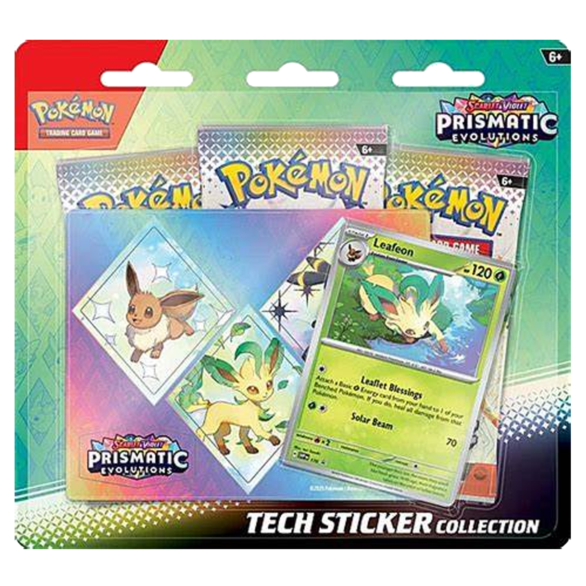 Prismatic Evolutions Tech Sticker - Leafeon ( Scarlet & Violet ) Pokemon TCG