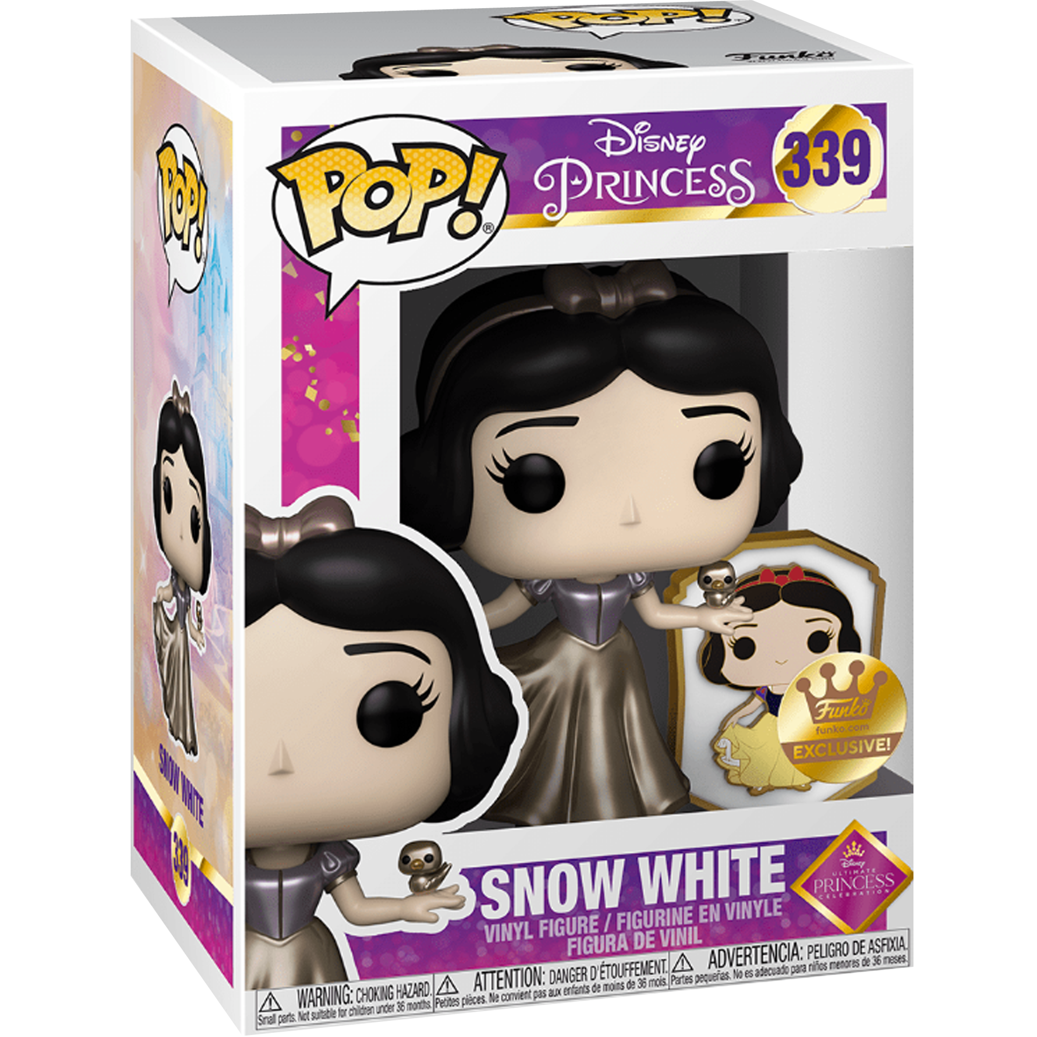 Snow White Gold with Pin 339 ( Disney ) Funko Pop