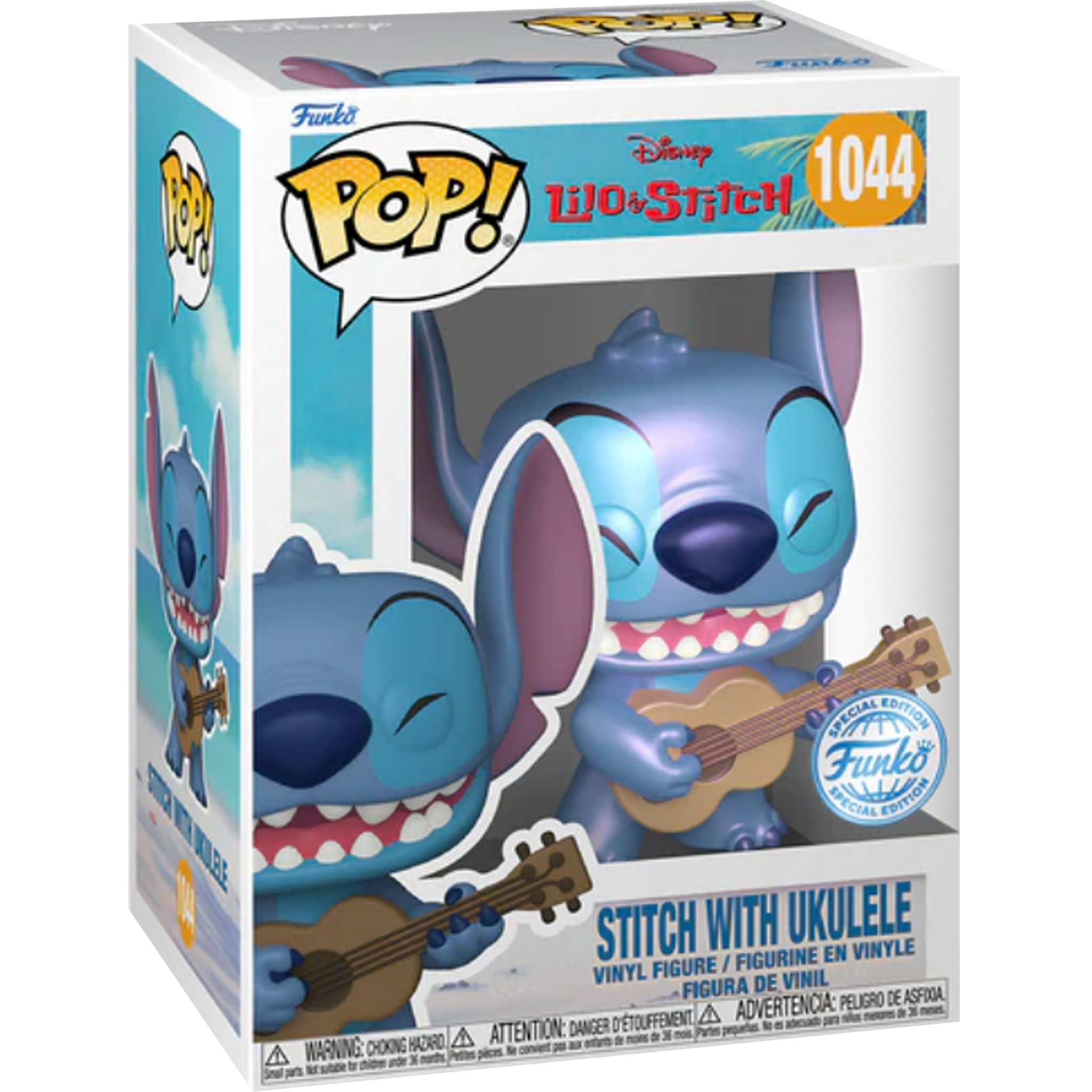 Stitch with Ukulele Pearlescent 1044 ( Disney Lilo & Stitch ) Funko Pop