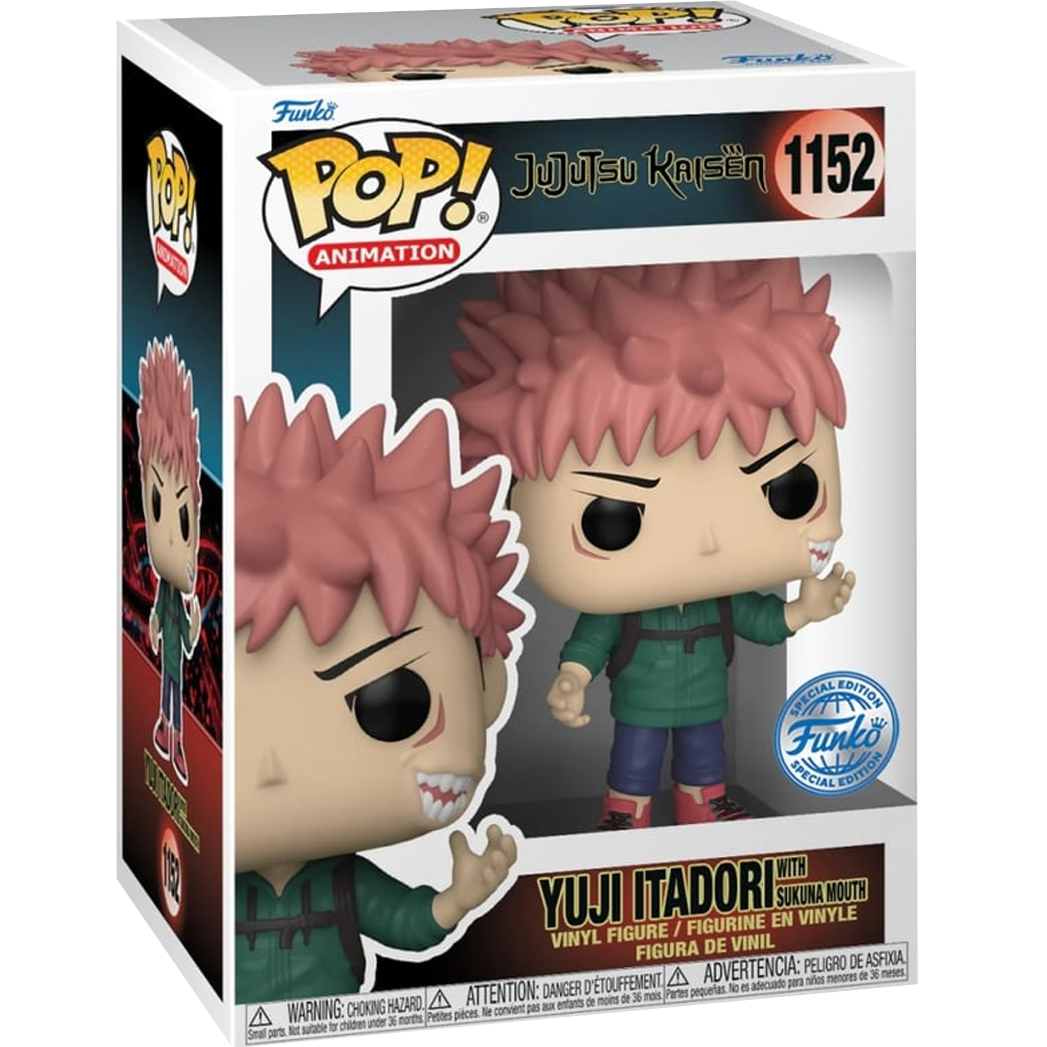Yuji Itadori with Sukuna Mouth 1152 ( Jujutsu Kaisen ) Funko Pop