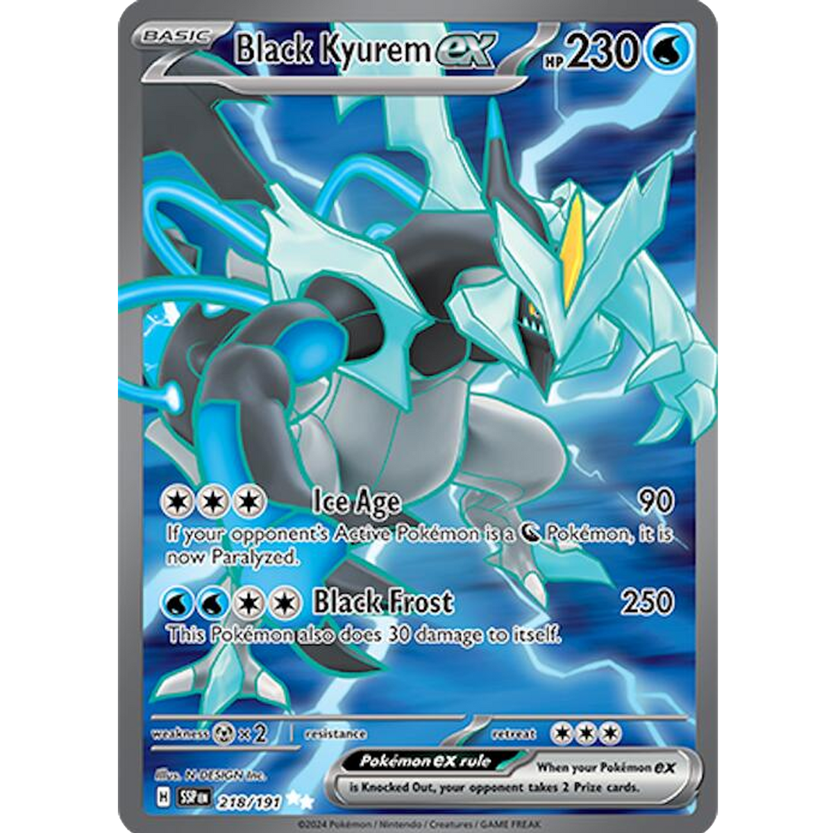 Black Kyurem ex (218/191) [Scarlet & Violet: Surging Sparks]