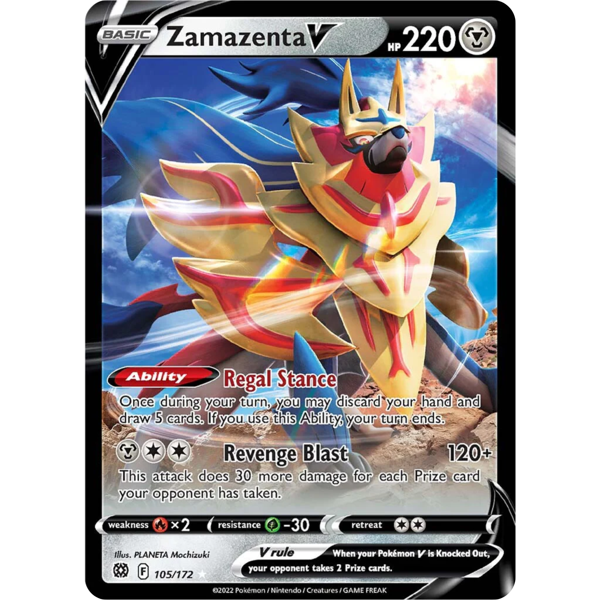 Zamazenta V (105/172) [Sword & Shield: Brilliant Stars]