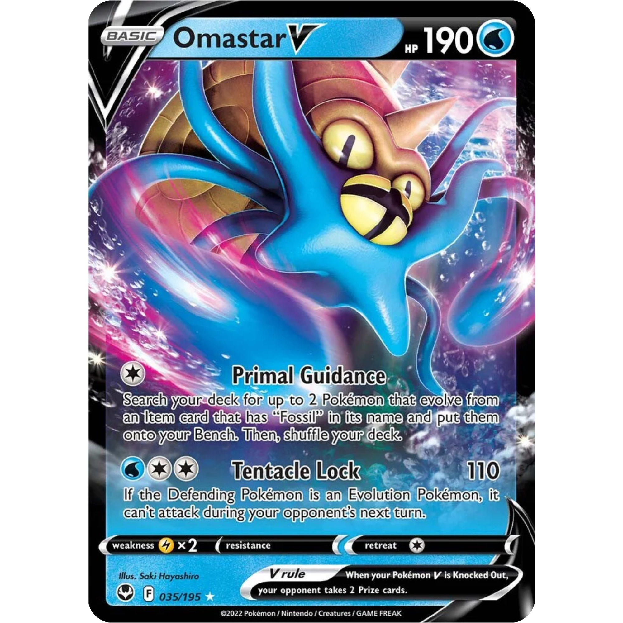 Omastar V (035/195) [Sword & Shield: Silver Tempest]