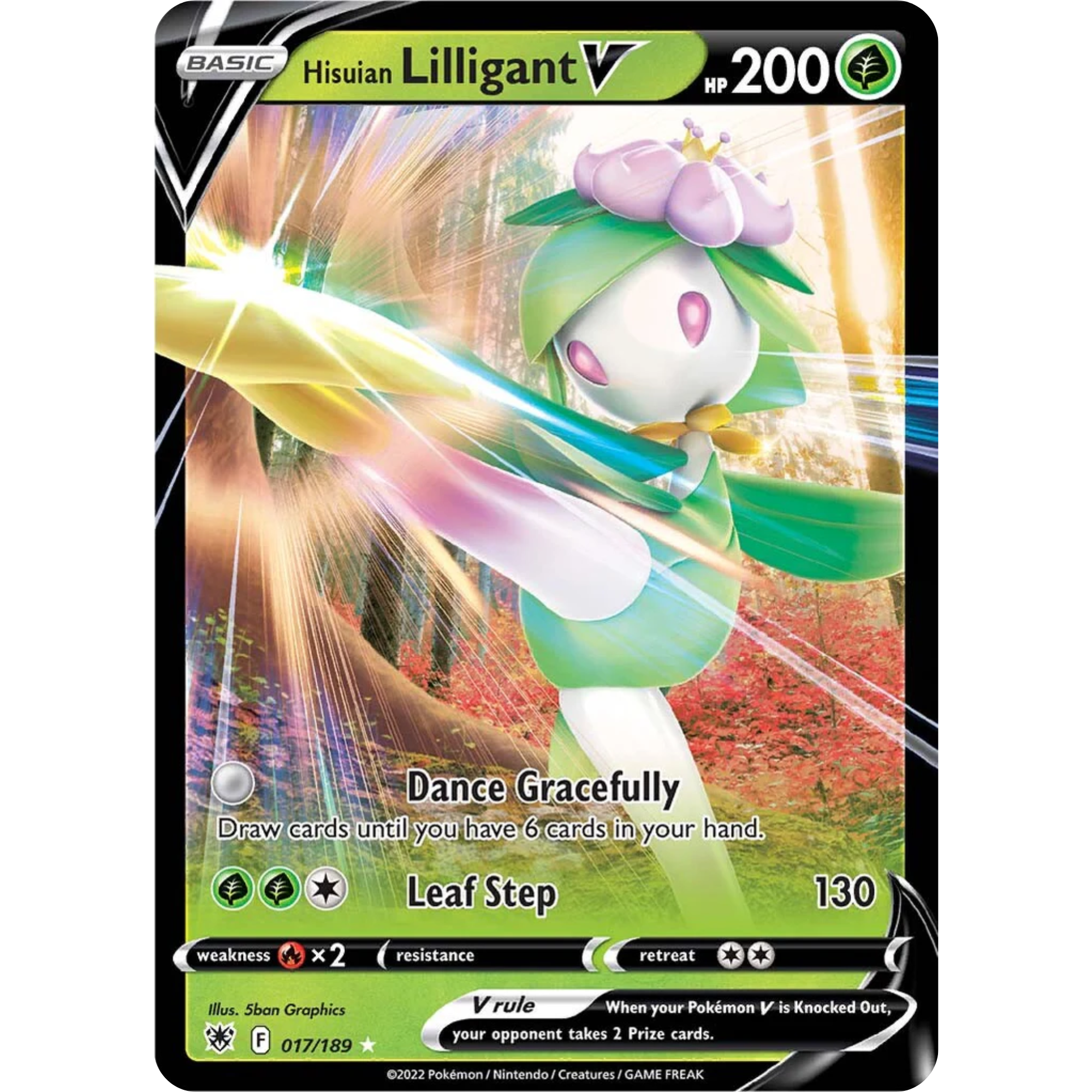 Hisuian Lilligant V (017/189) [Sword & Shield: Astral Radiance]