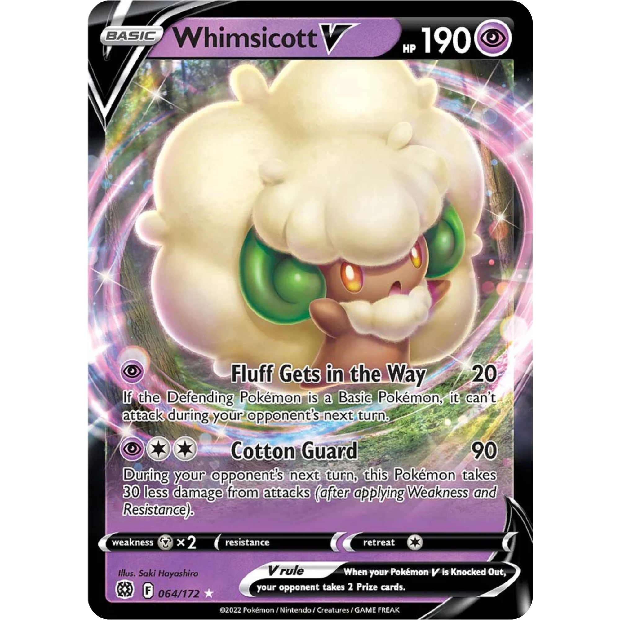 Whimsicott V (064/172) [Sword & Shield: Brilliant Stars]