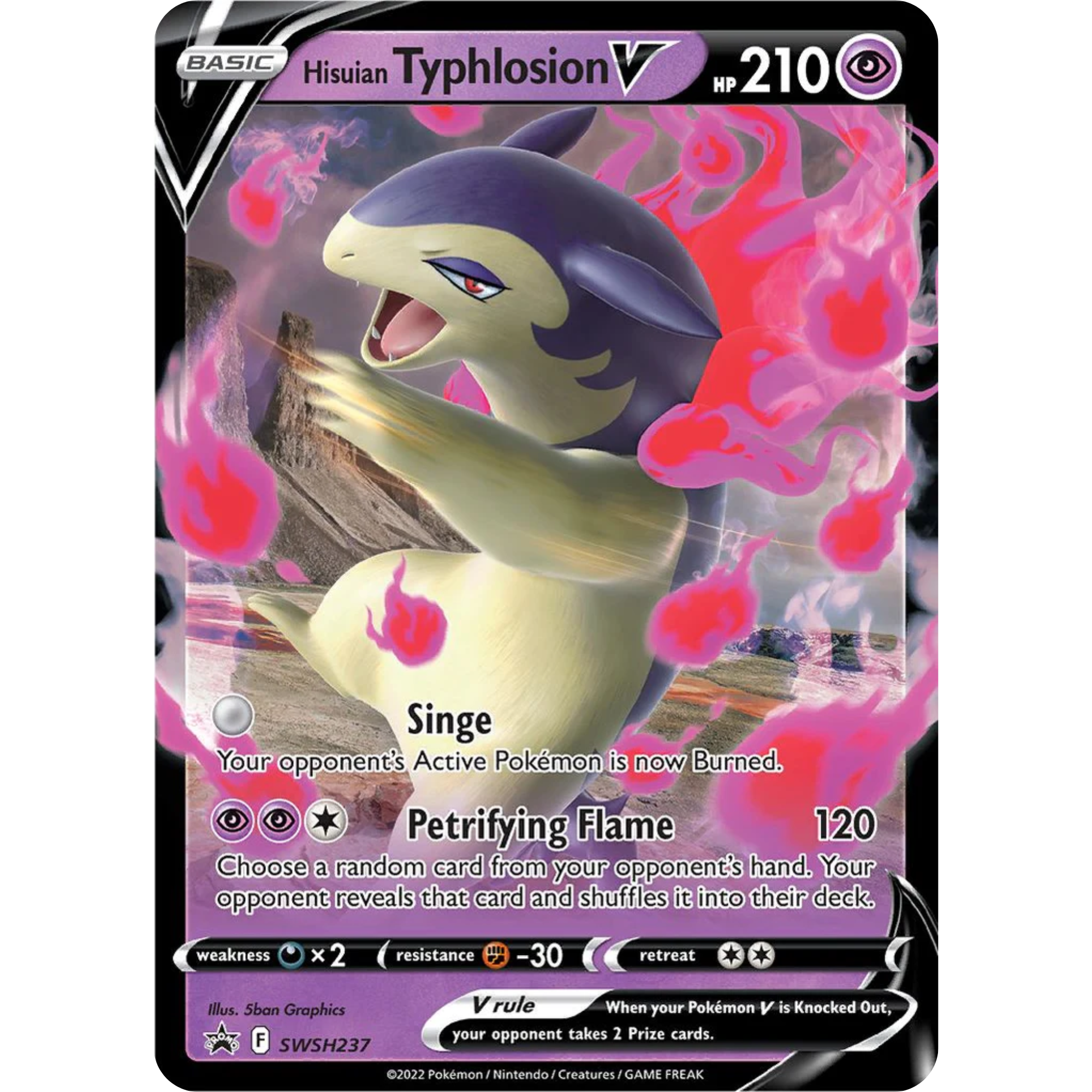 Hisuian Typhlosion V (SWSH237) [Sword & Shield: Black Star Promos]