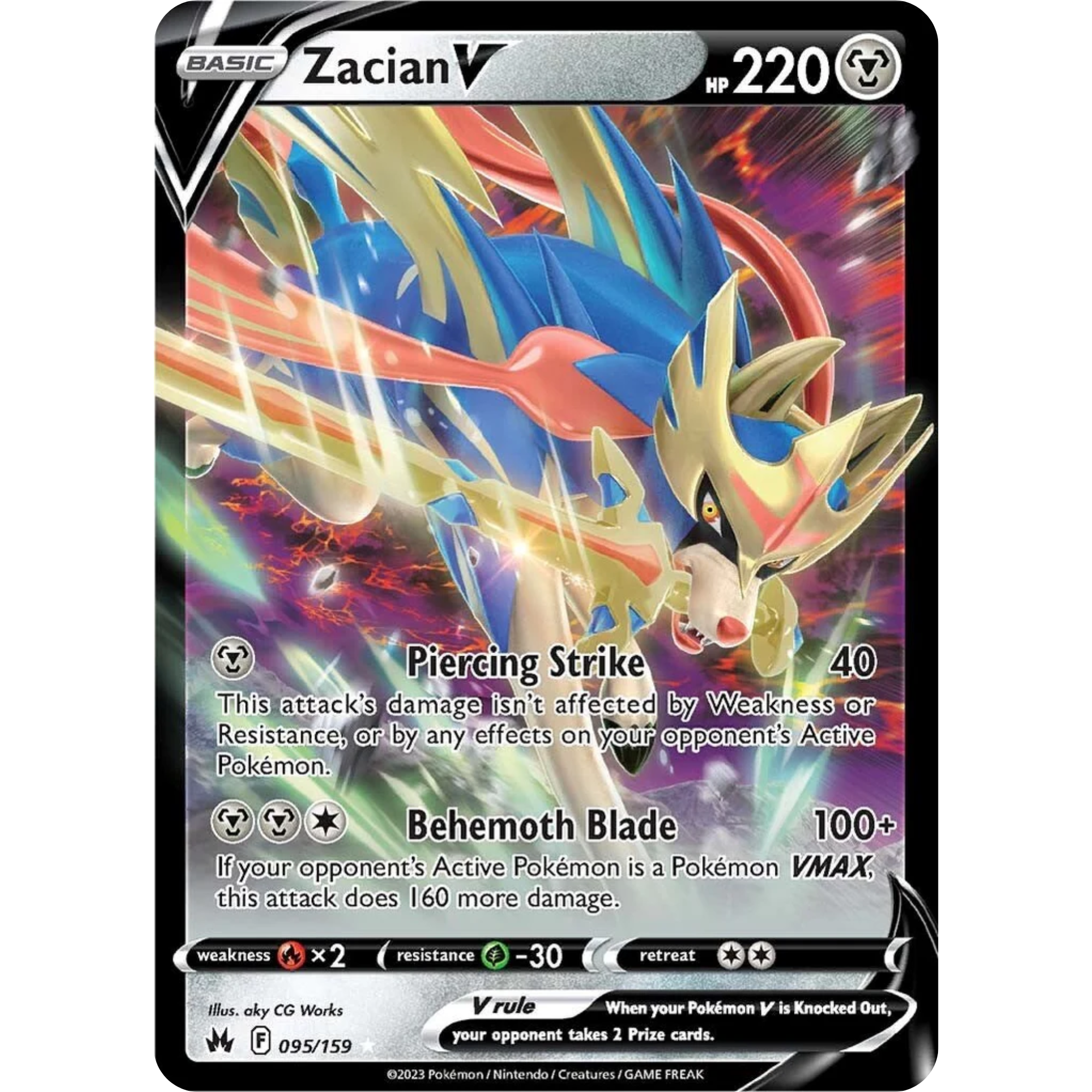 Zacian V (095/159) [Sword & Shield: Crown Zenith]