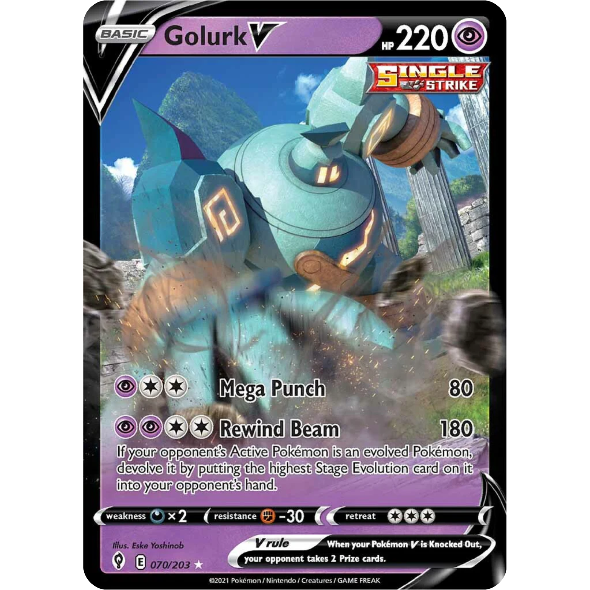 Golurk V (070/203) [Sword & Shield: Evolving Skies]