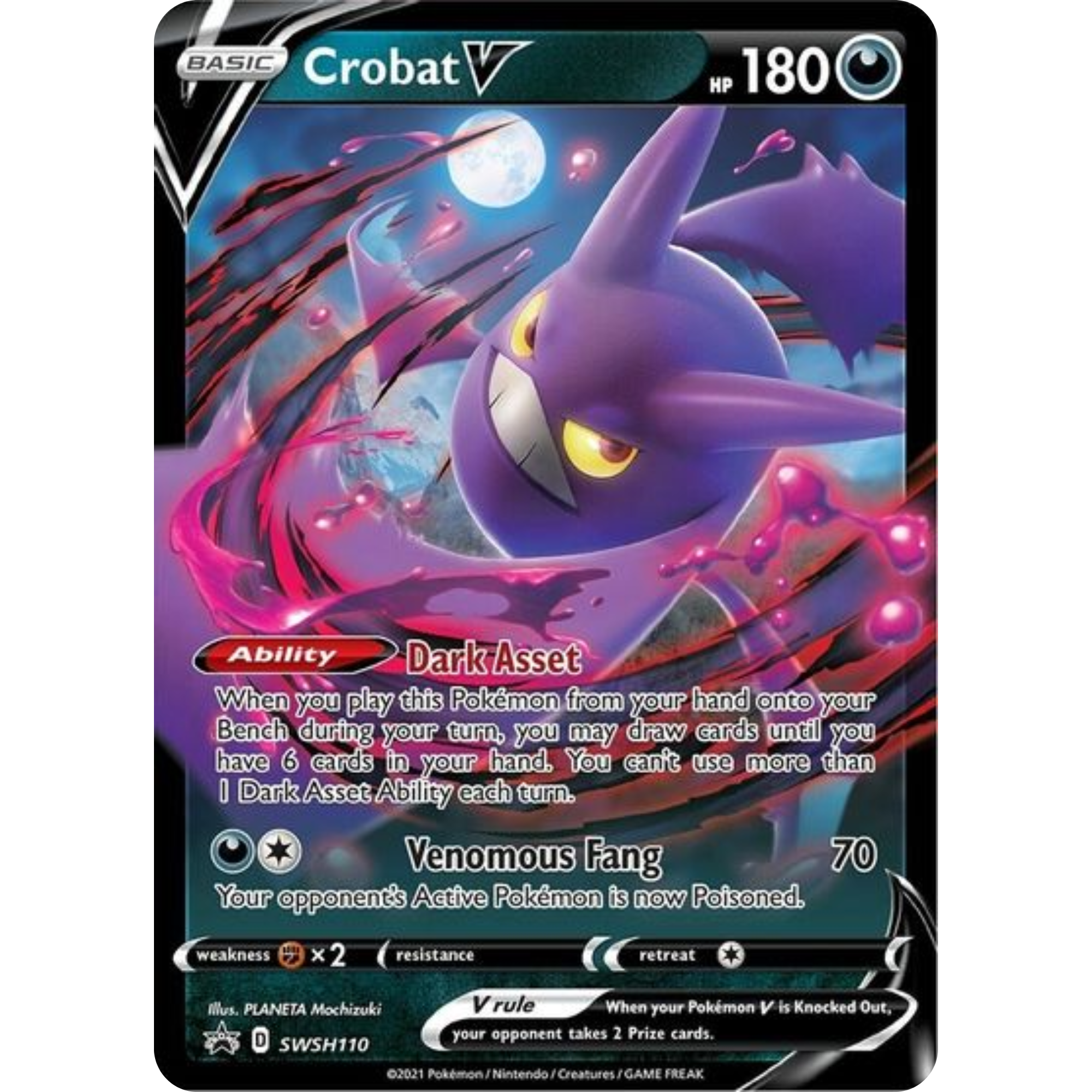 Crobat V (SWSH110) [Sword & Shield: Black Star Promos]