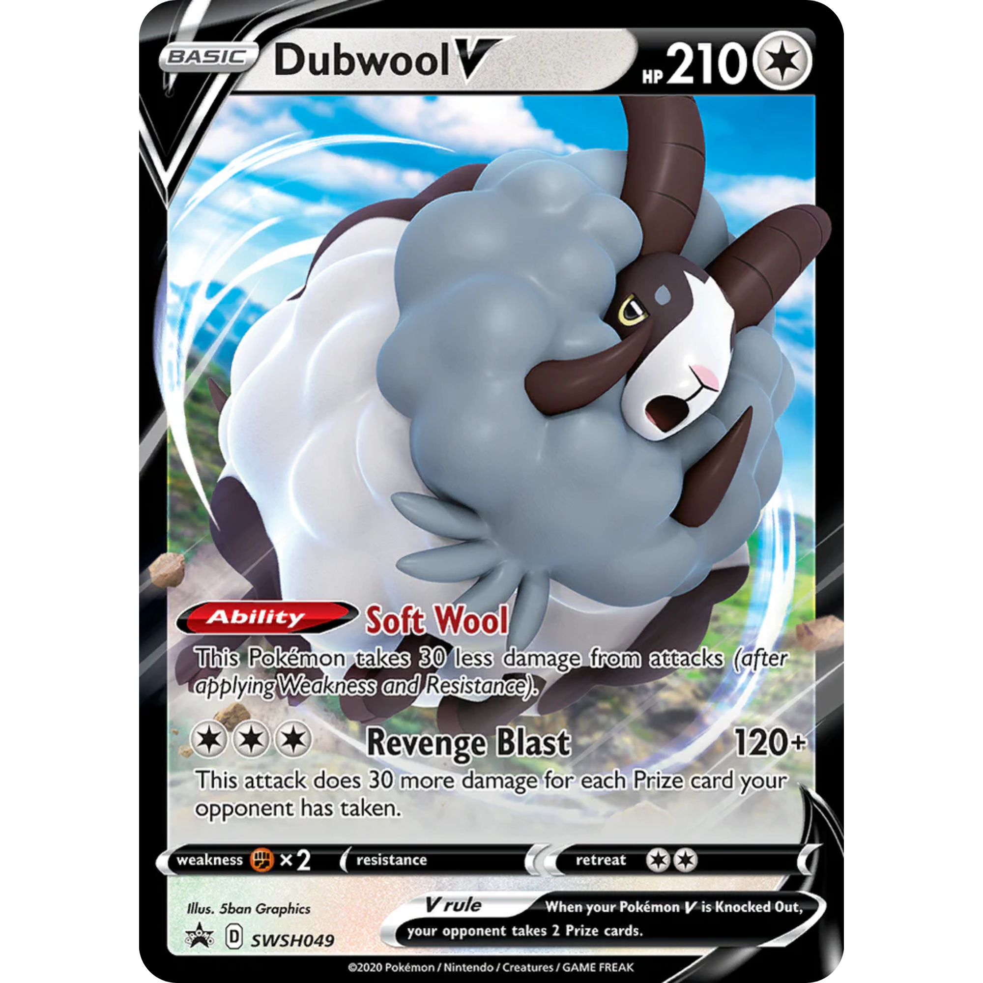 Dubwool V (SWSH049) [Sword & Shield: Black Star Promos]
